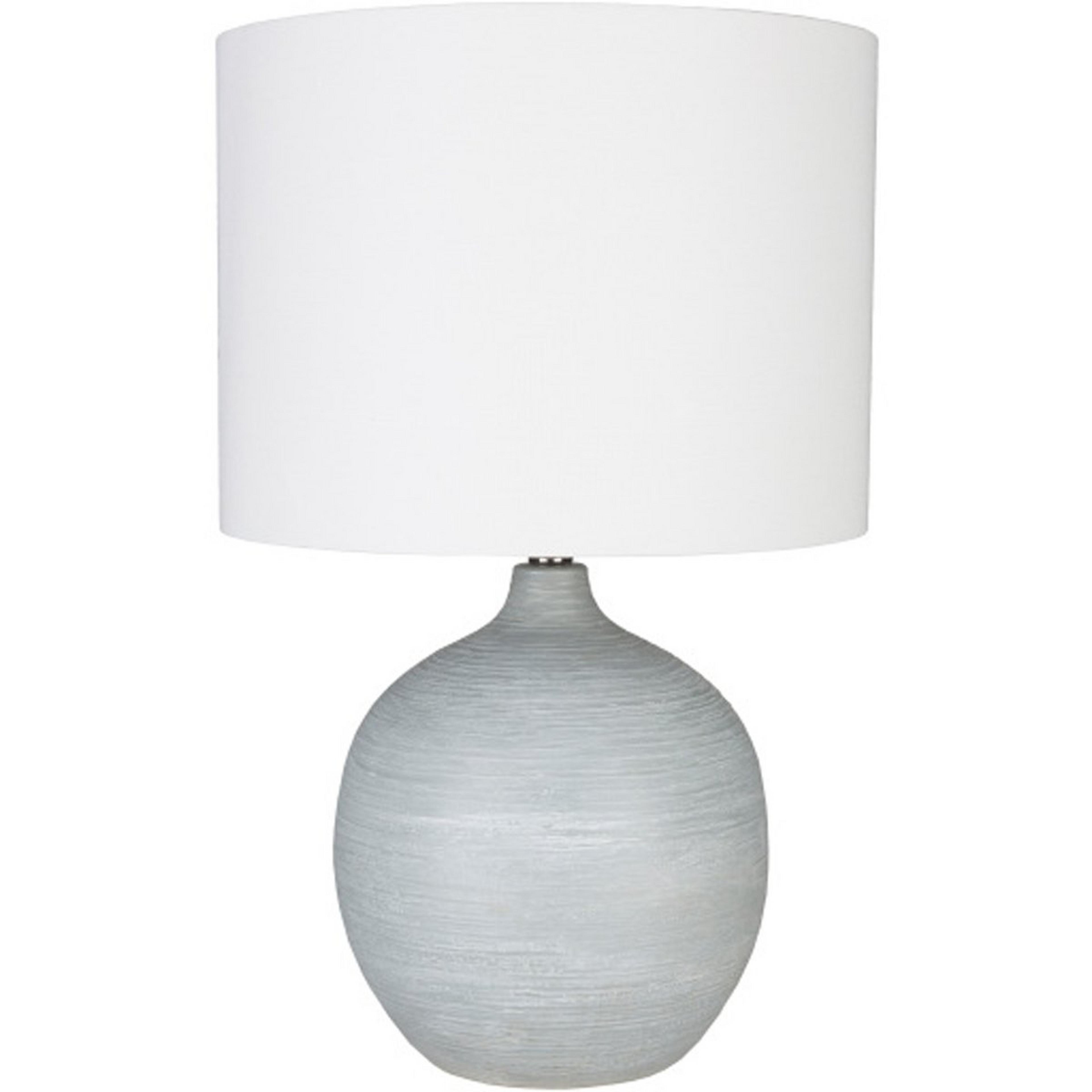 A Nirvad Table Lamp with Light Gray Plaster  color