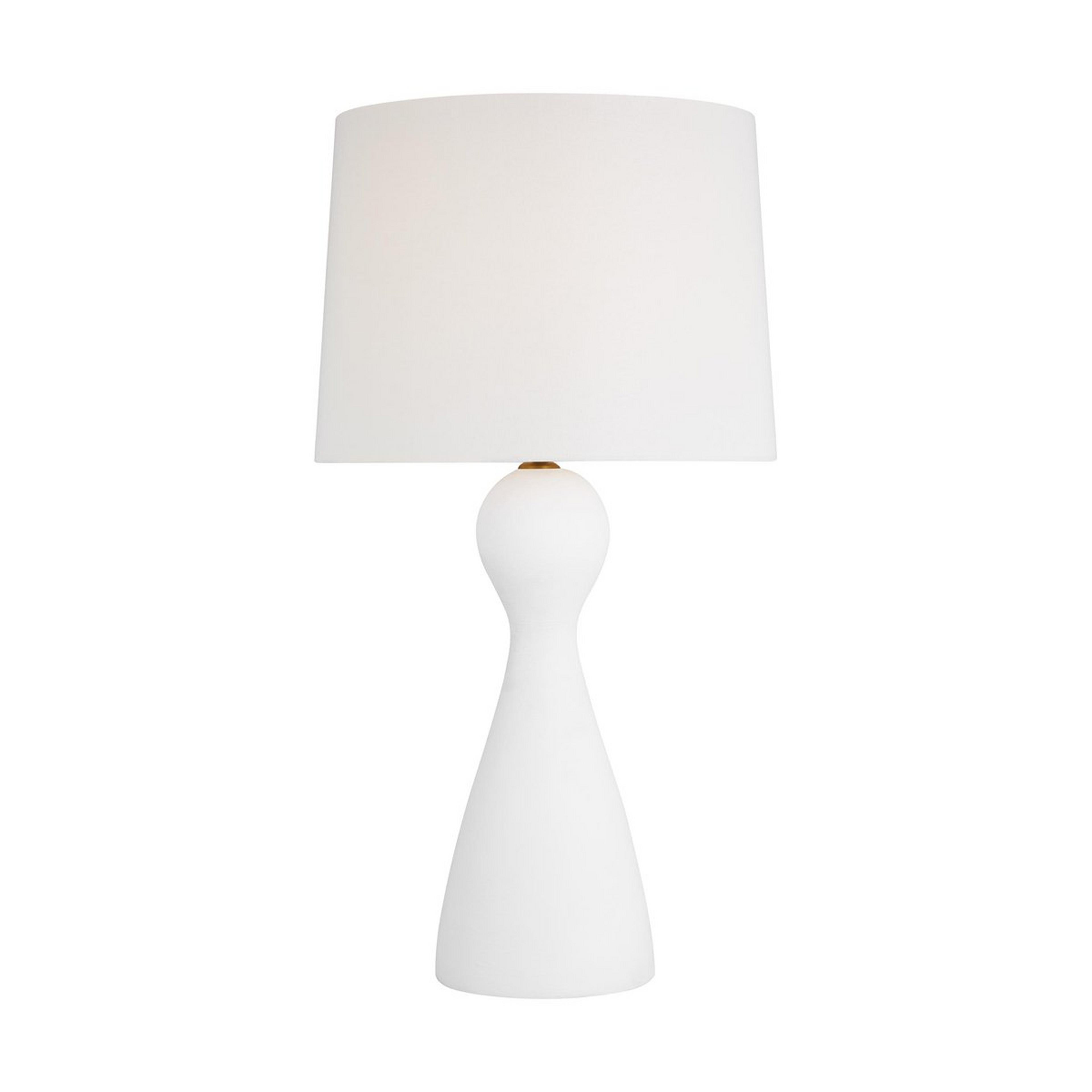A Ciril Table Lamp with Textured White  color