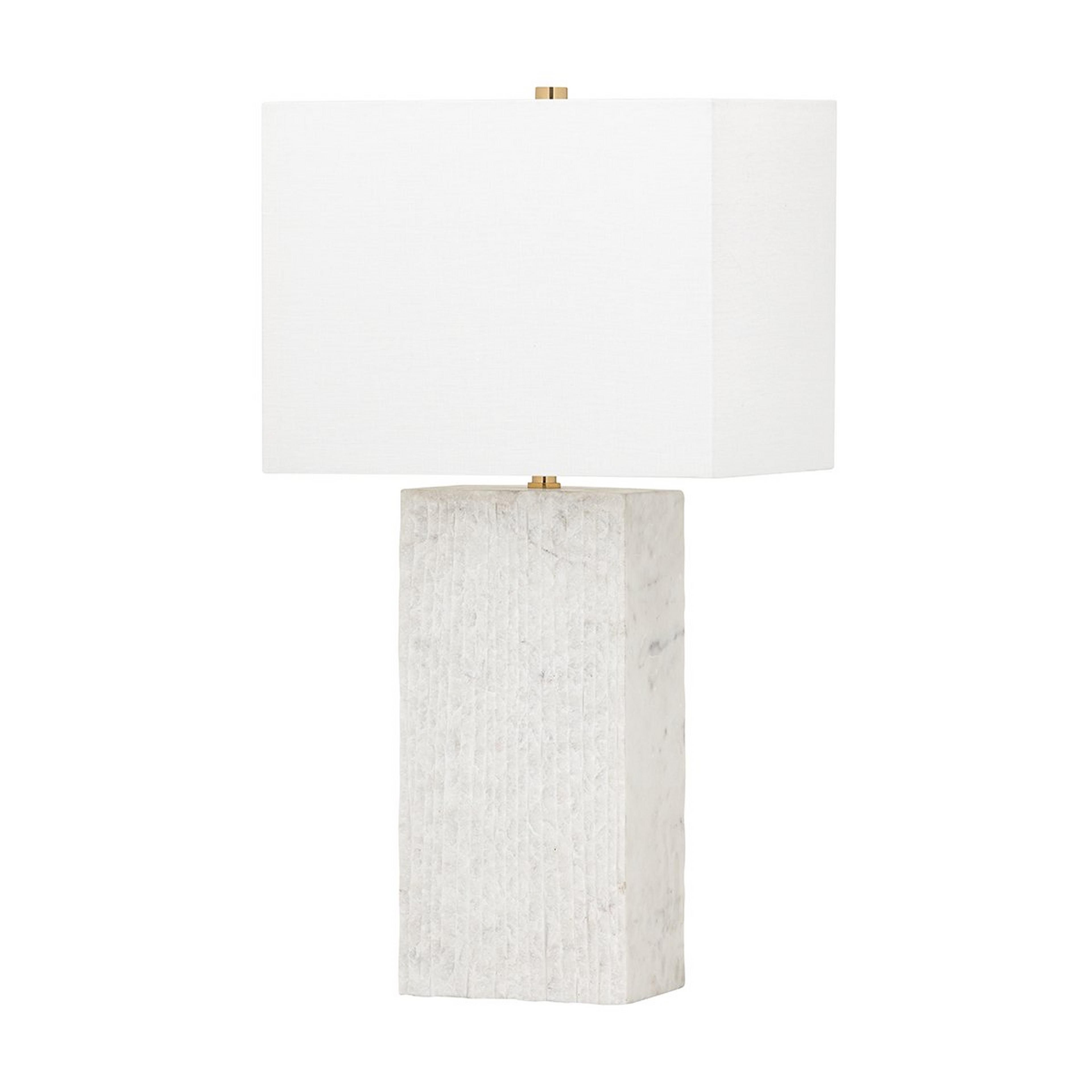 A Bronwyn Table Lamp with Marble  color
