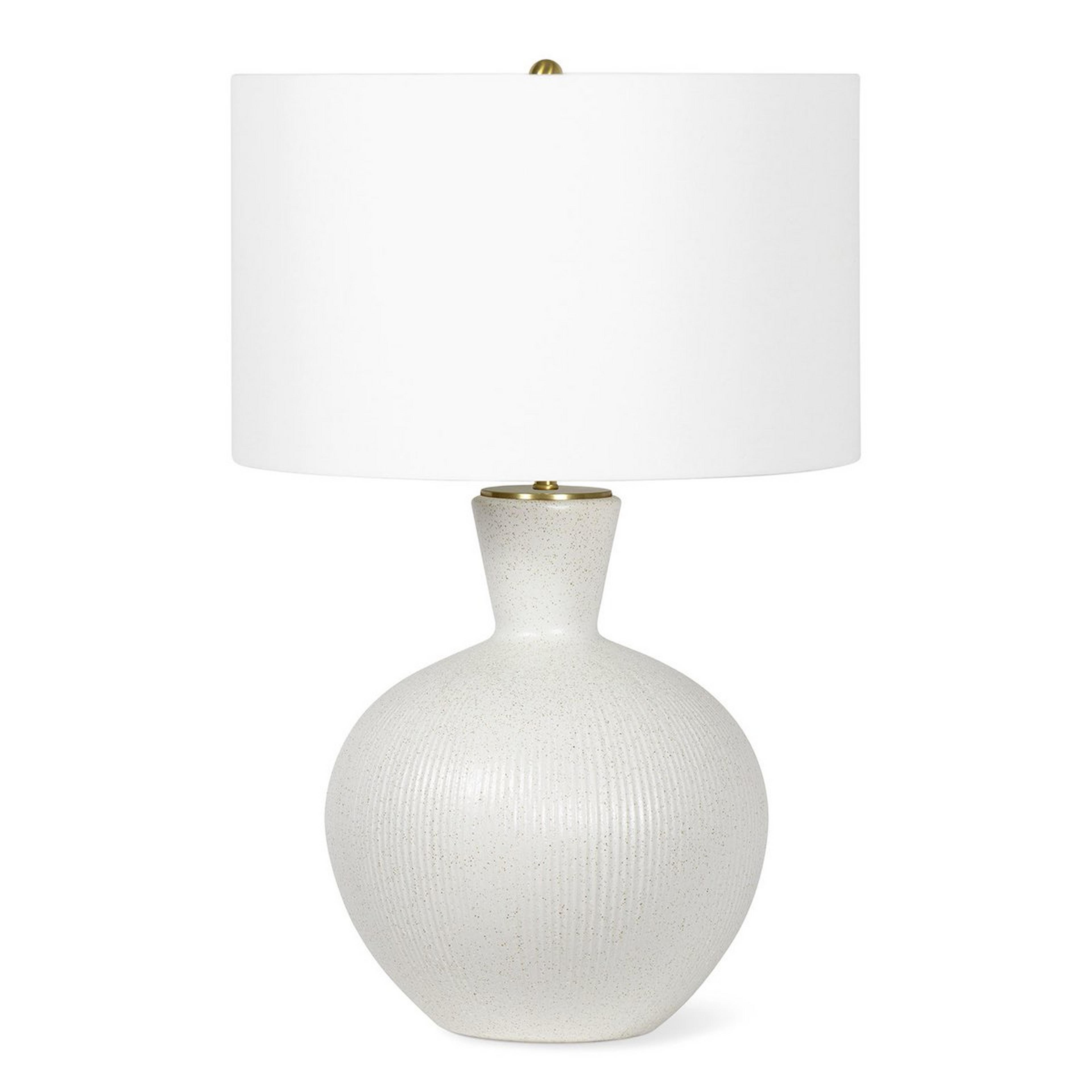 A Ormond Table Lamp with Freckled White Ceramic  color