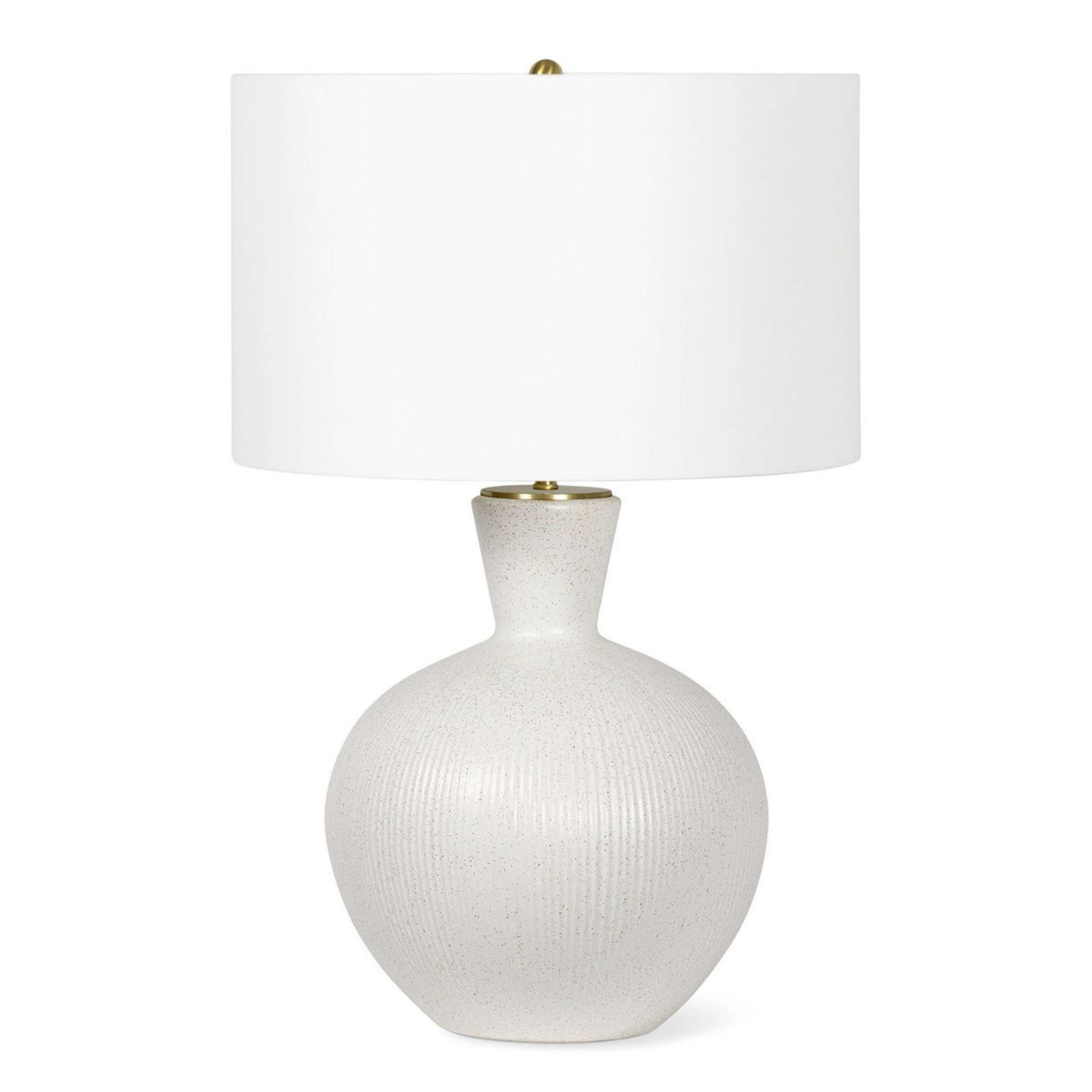 A Ormond Table Lamp with Freckled White Ceramic color