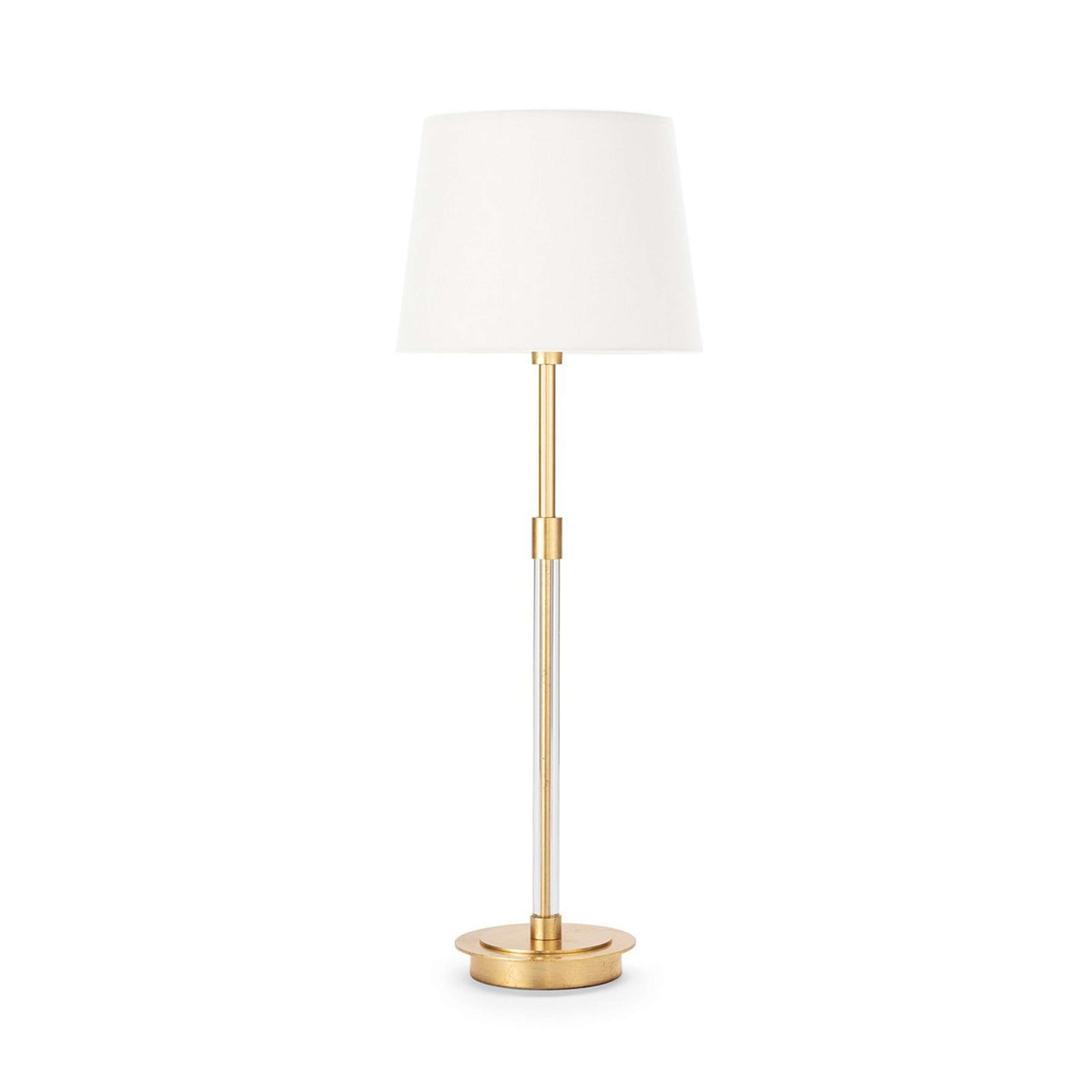 A Eloise Buffet Lamp with Gold Leaf / Crystal color