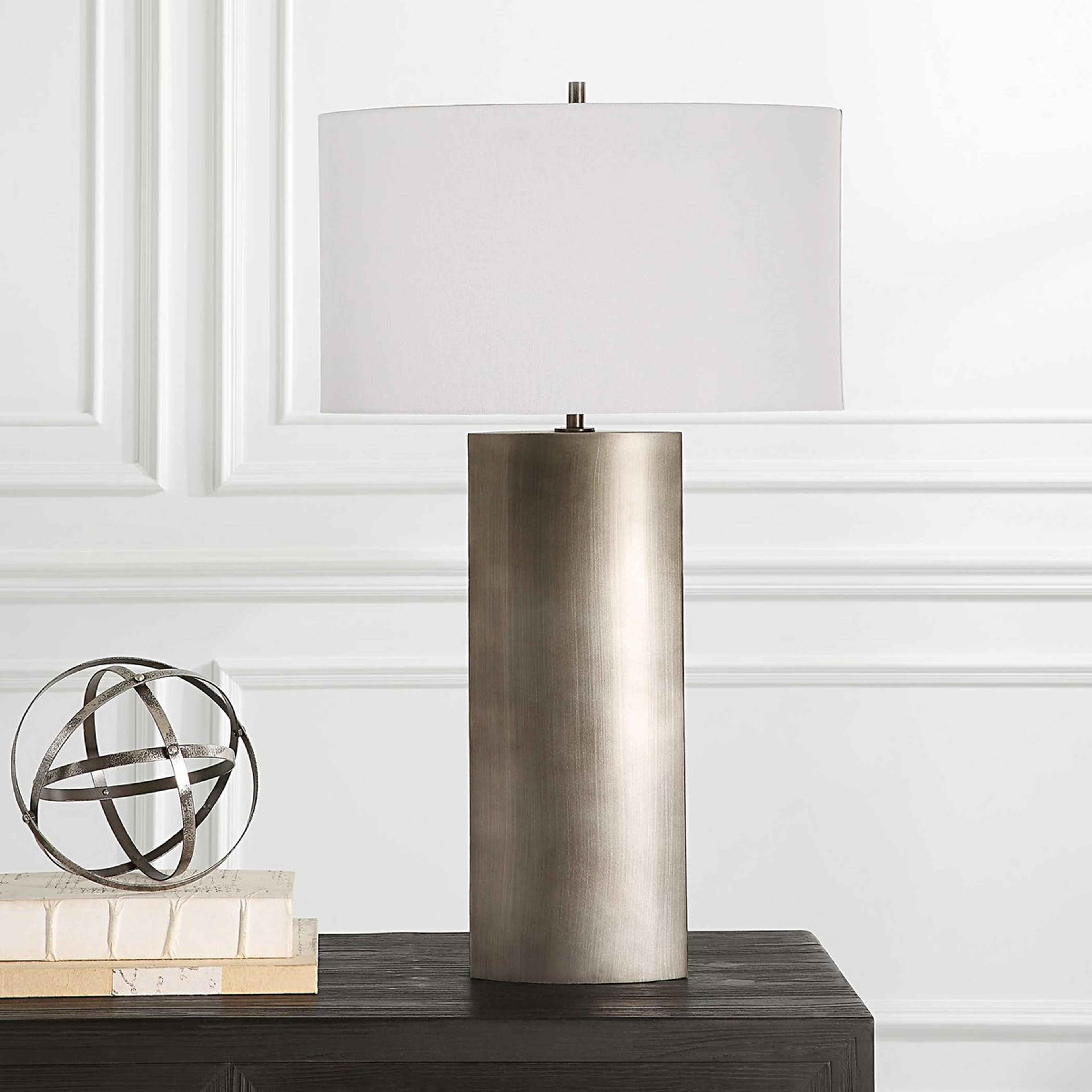 A Nikolai Table Lamp with Gunmetal color