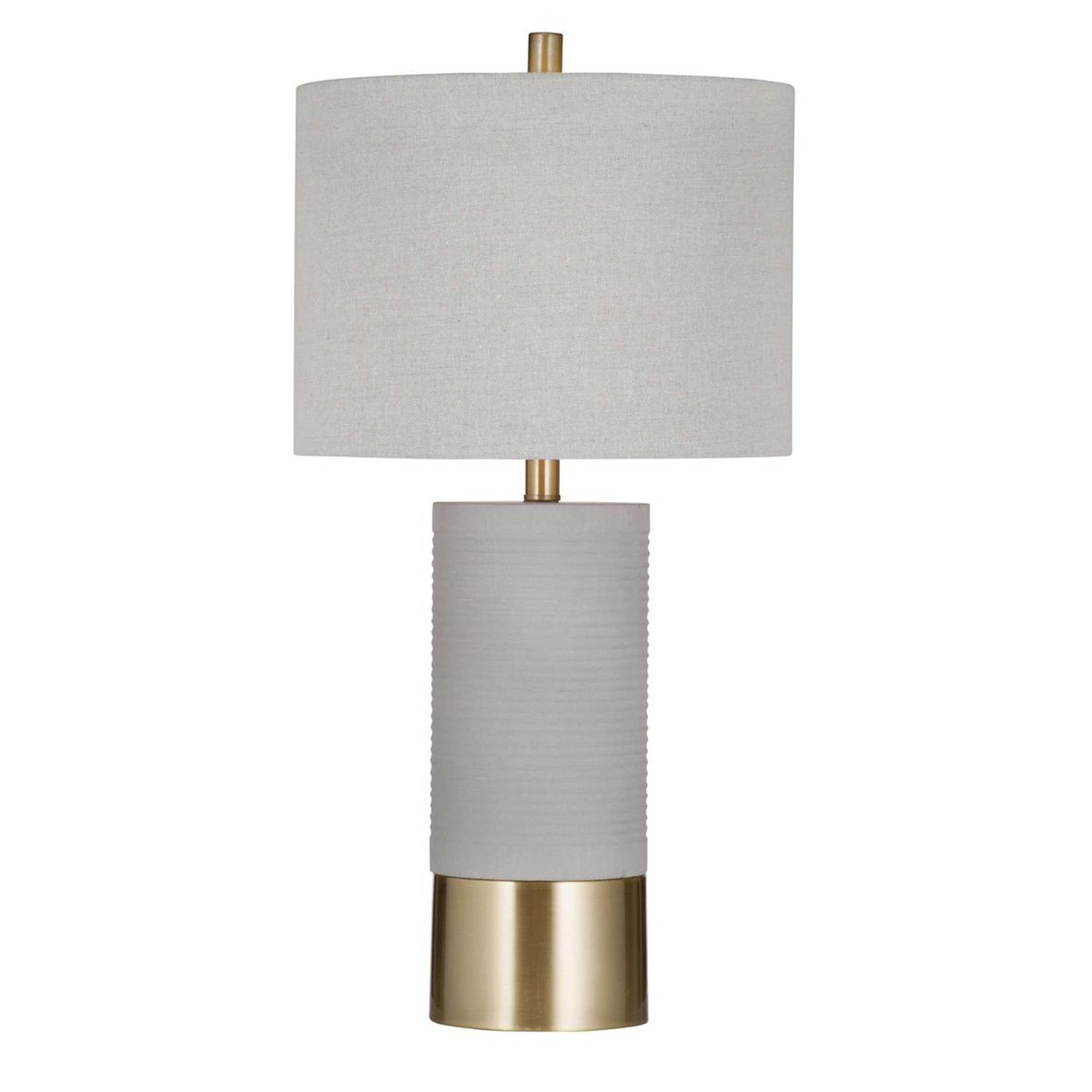A Lagom Table Lamp with Gray / Antique Brass color