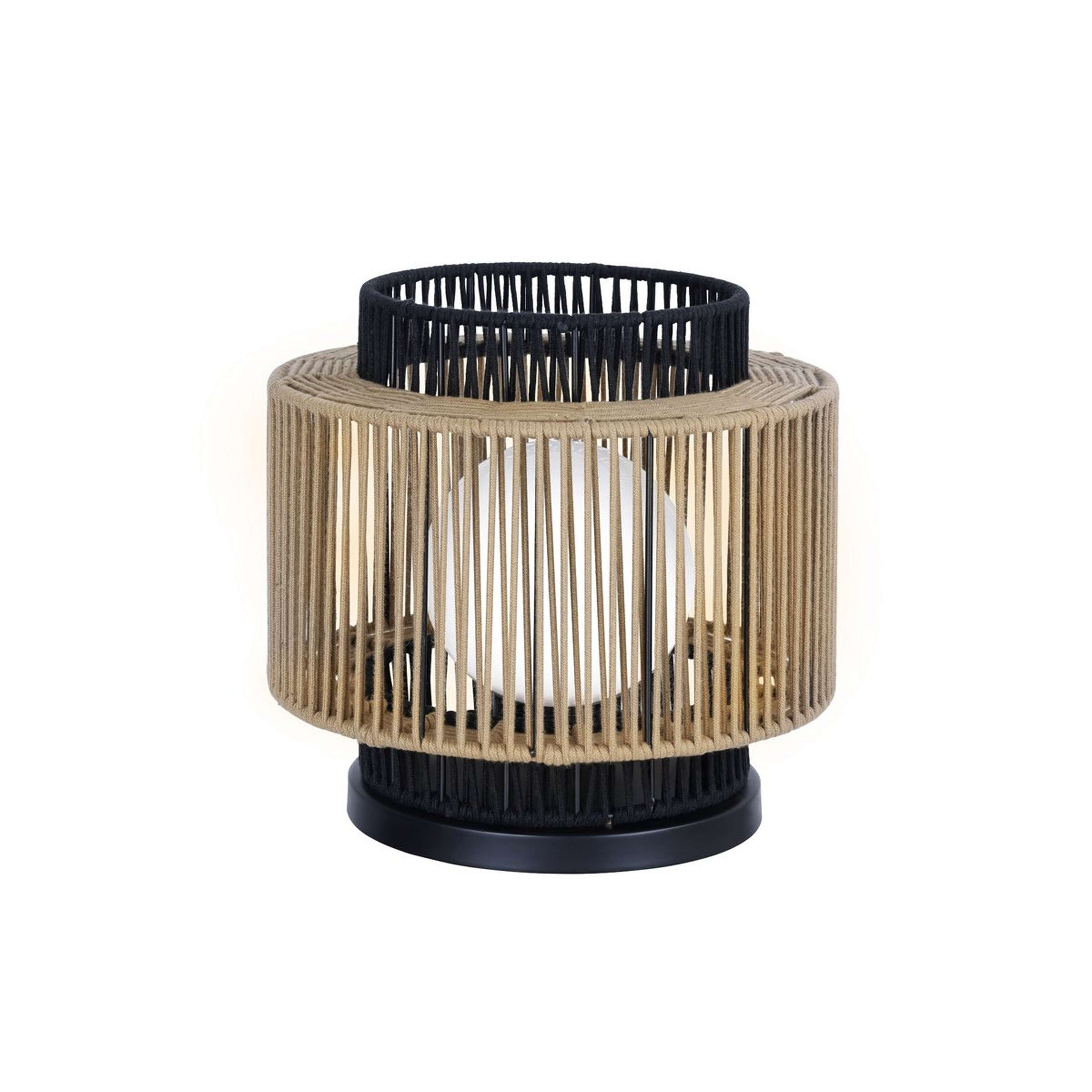 A Thicket Indoor/Outdoor Table Lamp with Black / Brown / White color