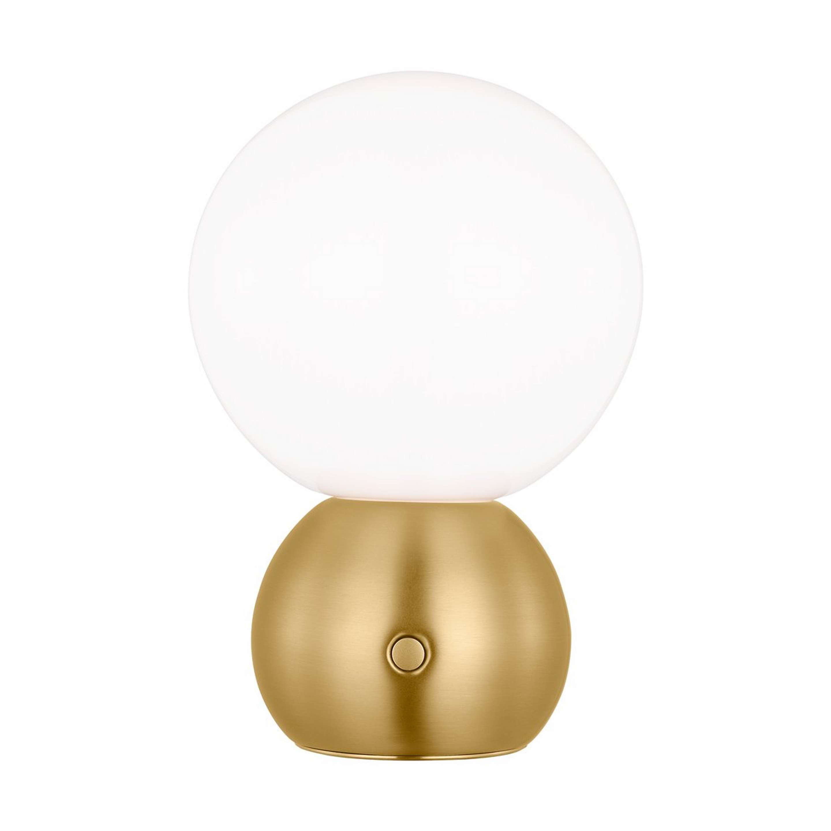 A kate spade new york Suki Cordless LED Table Lamp with Burnished Brass / White Glass color