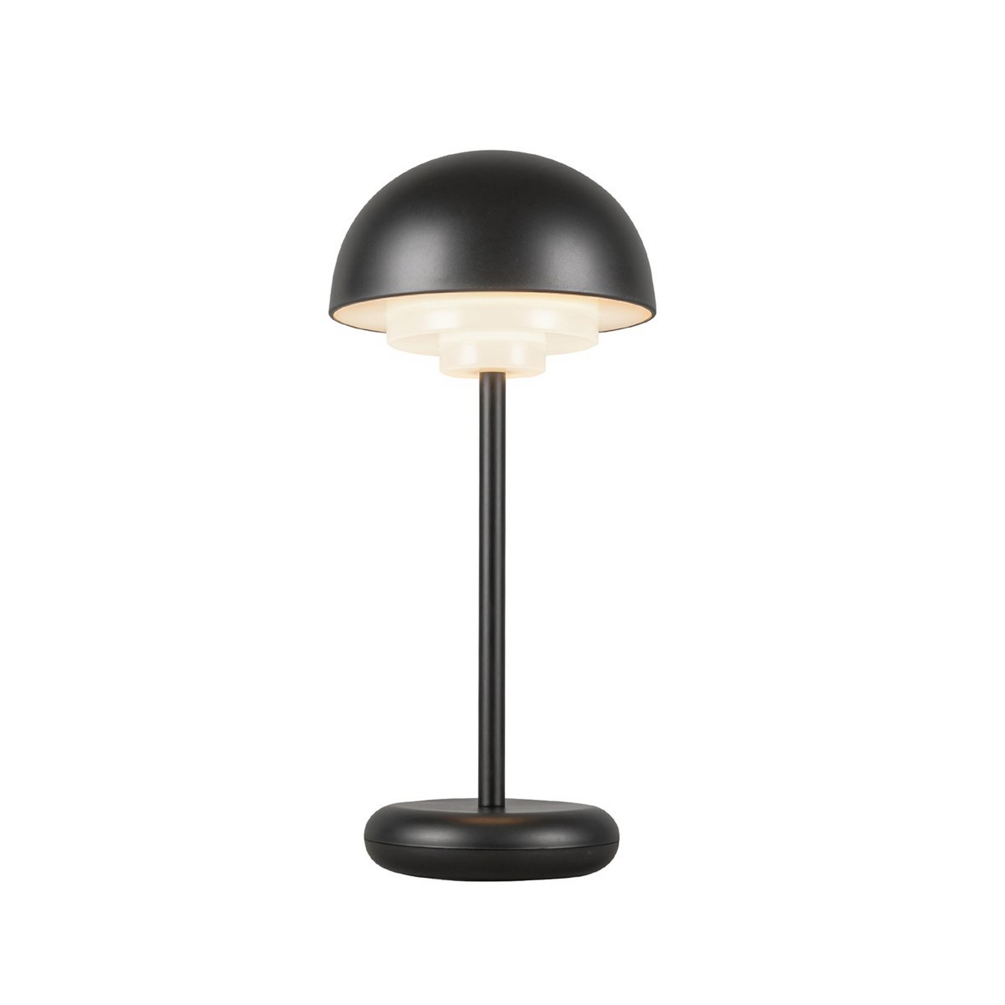 A Ordesa Cordless LED Table Lamp with Black / Frosted Acrylic color