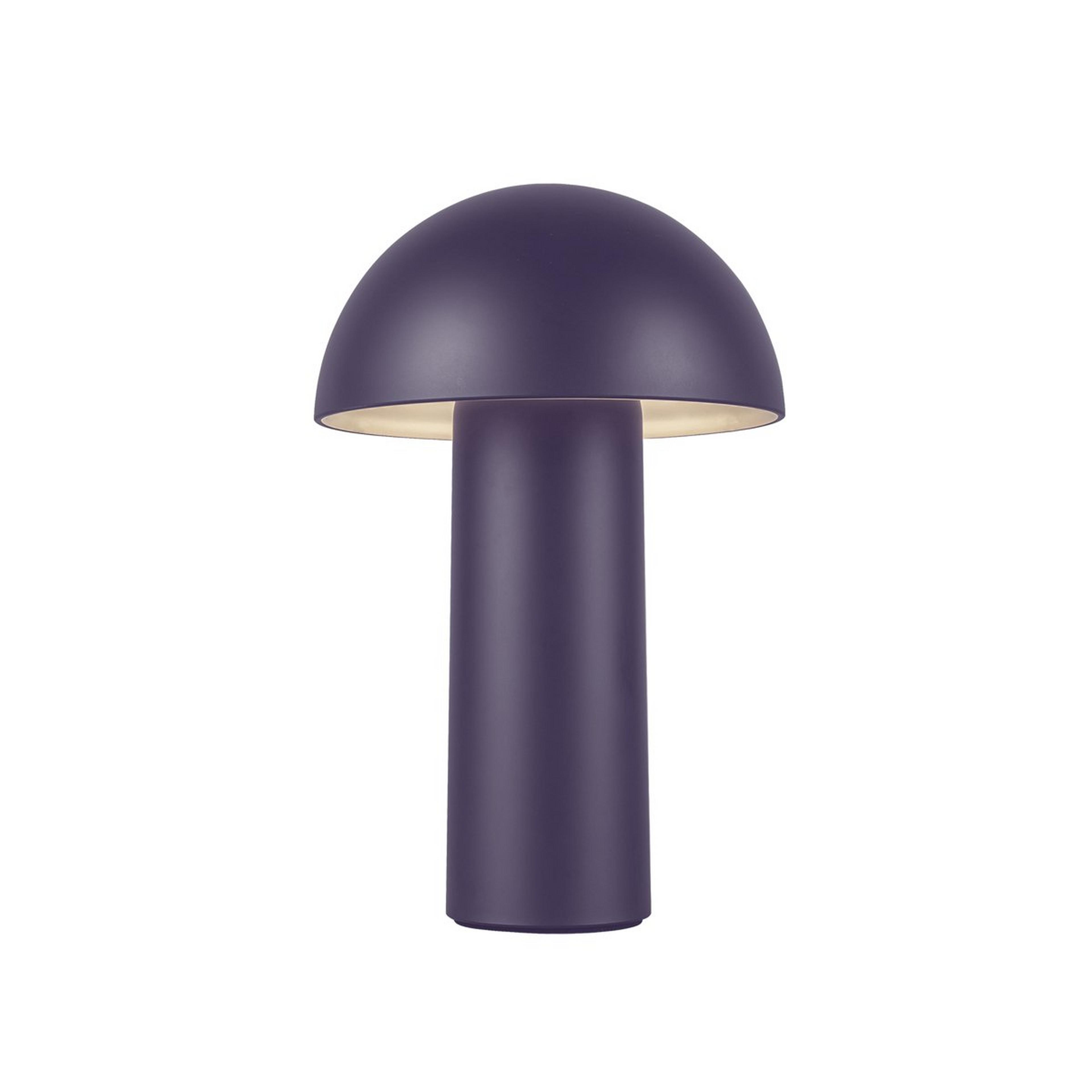 A Lewellen Cordless LED Table Lamp with Navy Blue / Frosted Glass color