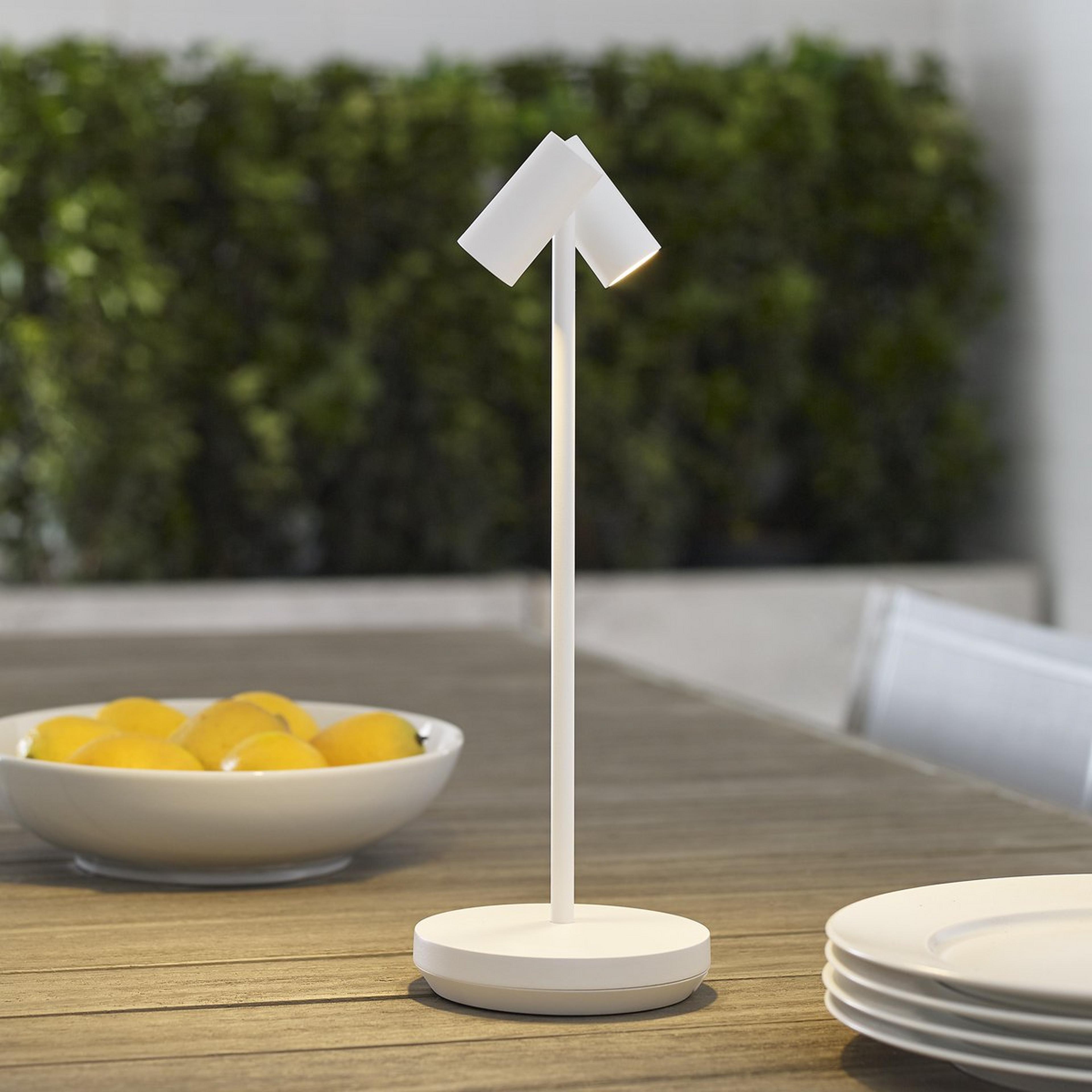 A Thurston Cordless LED Indoor/Outdoor Table Lamp with White color