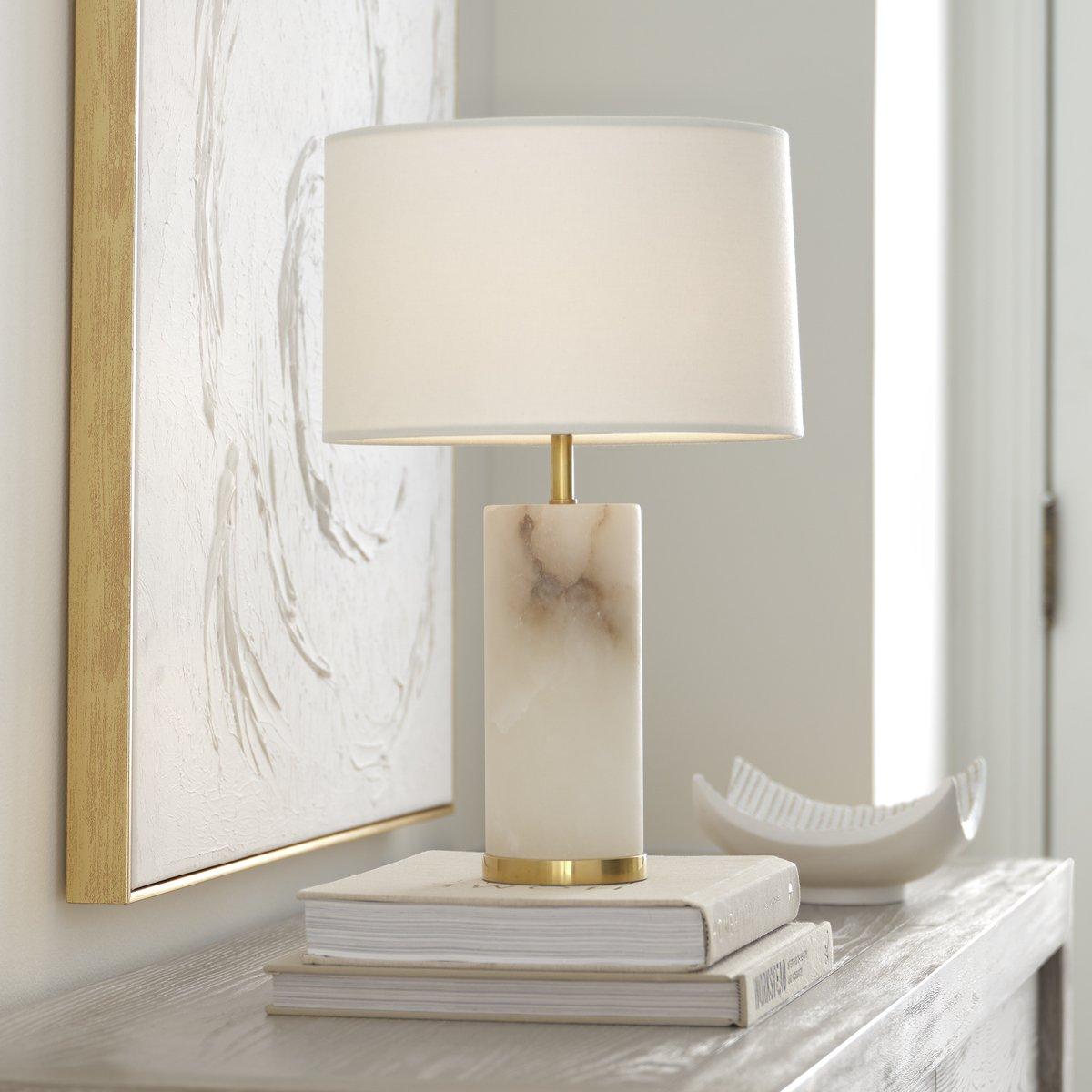 Snowpack Cordless LED Table Lamp - Alabaster | Shades of Light