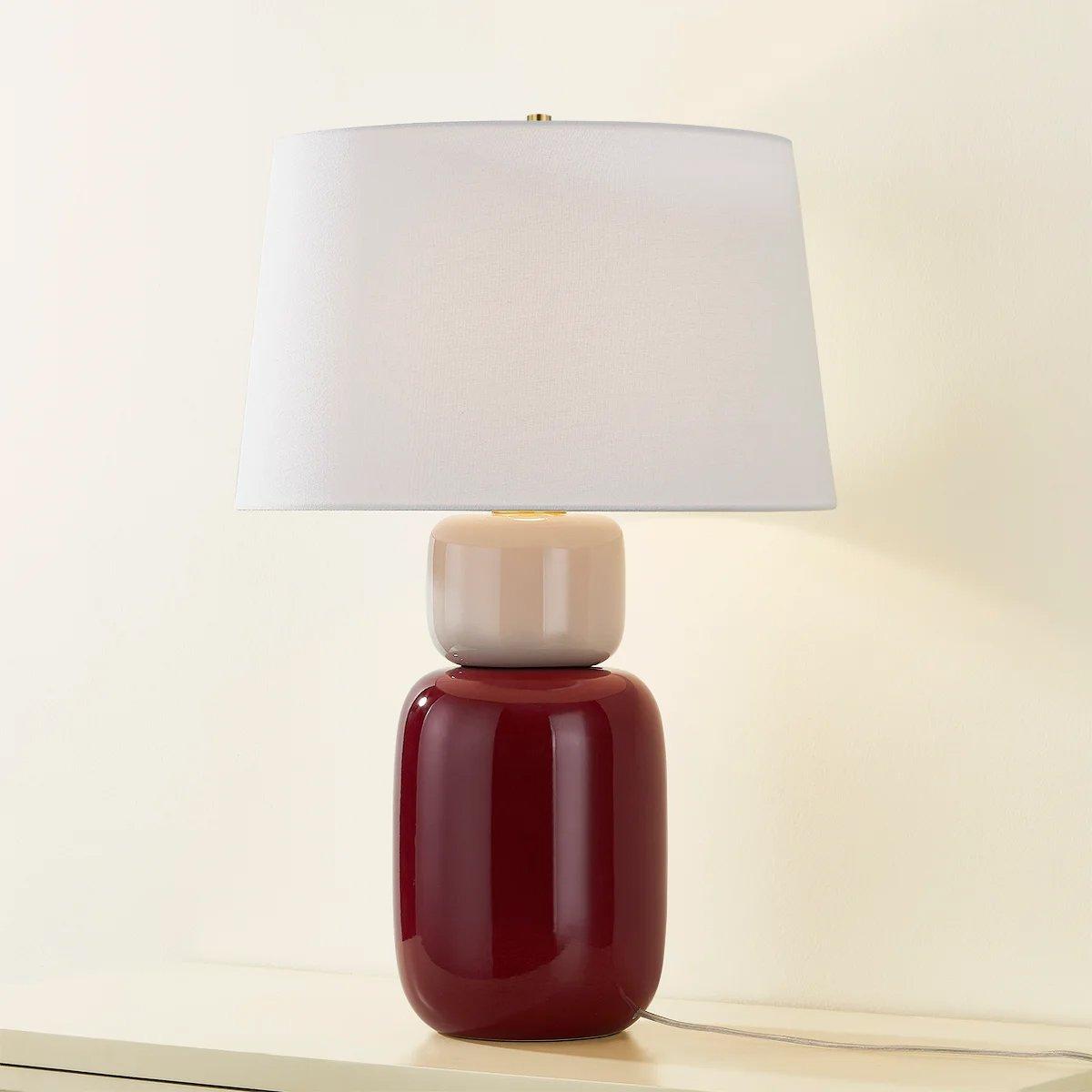 Playfully Postmodern Ceramic Table Lamp | Unique Decor
