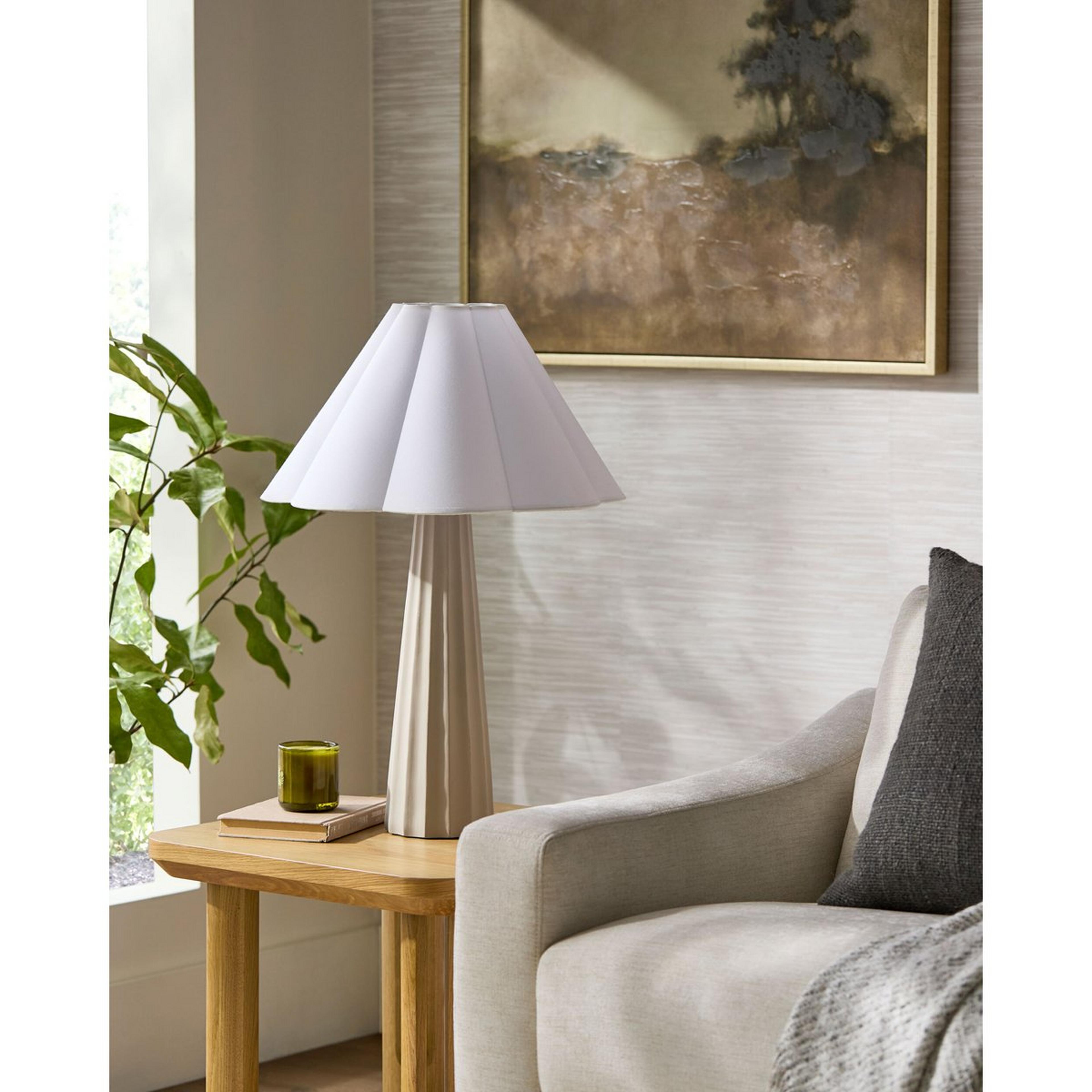 A Flutter Table Lamp with Gray color