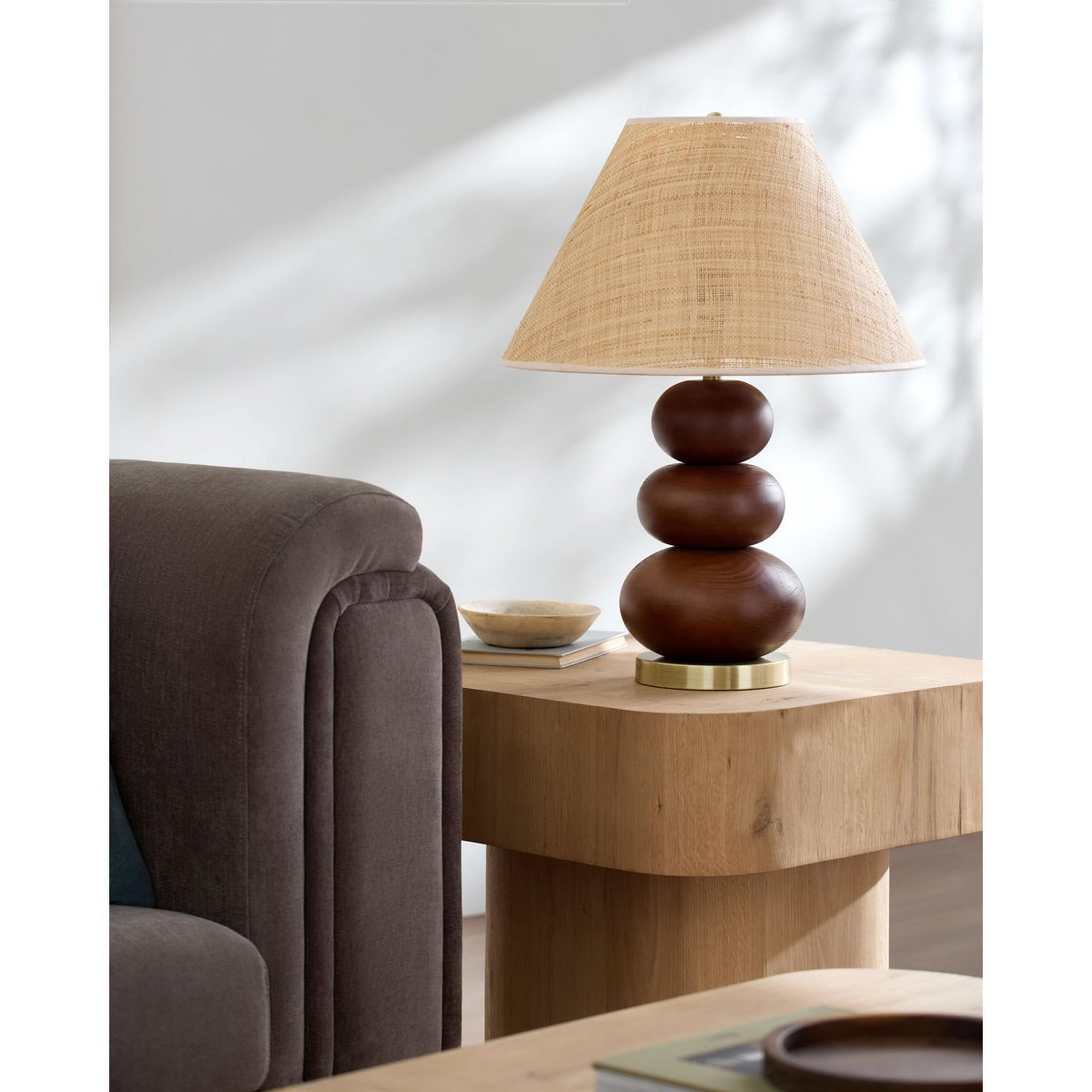 A Bois Table Lamp with Natural / Gold / Seagrass color