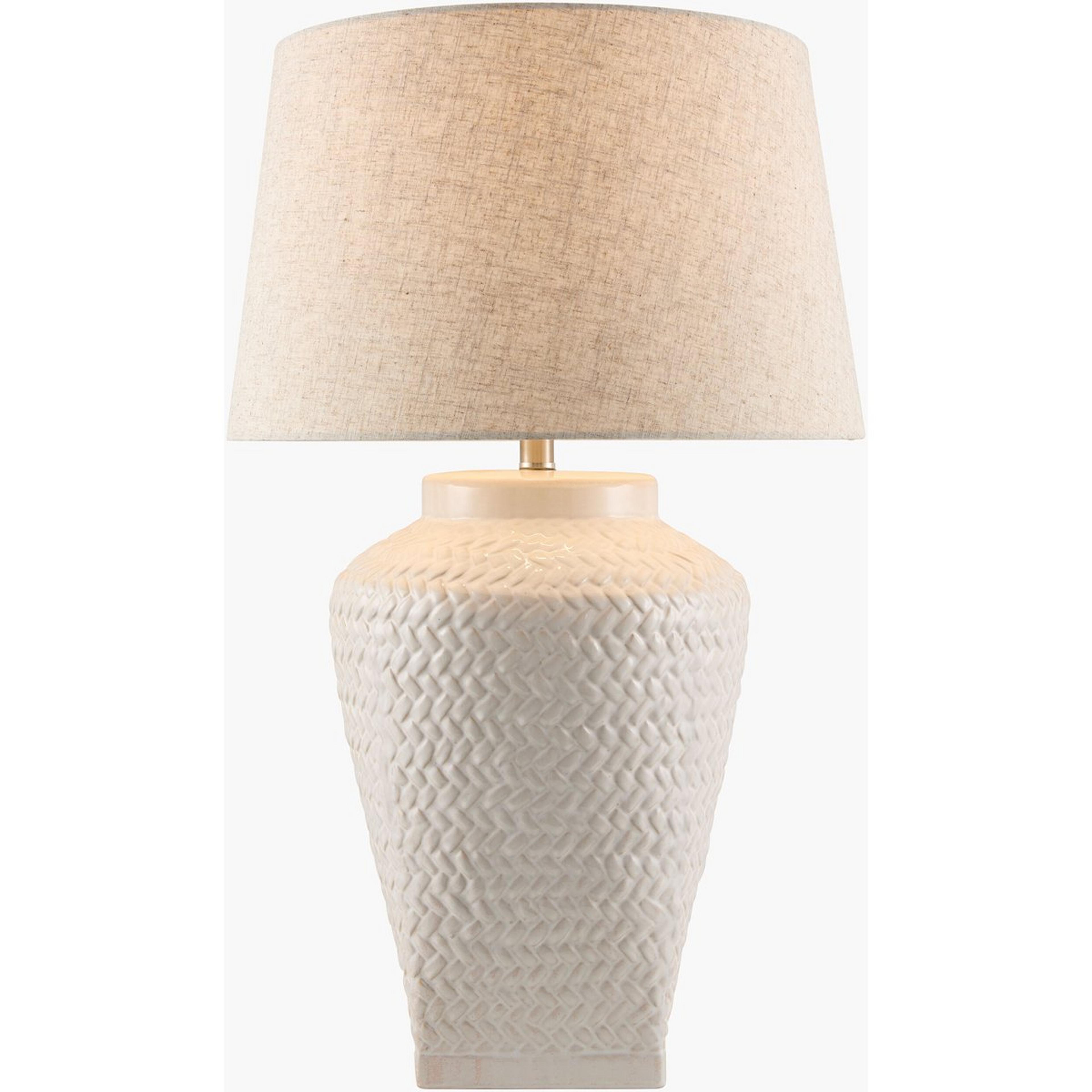 A Katerini Table Lamp with White color