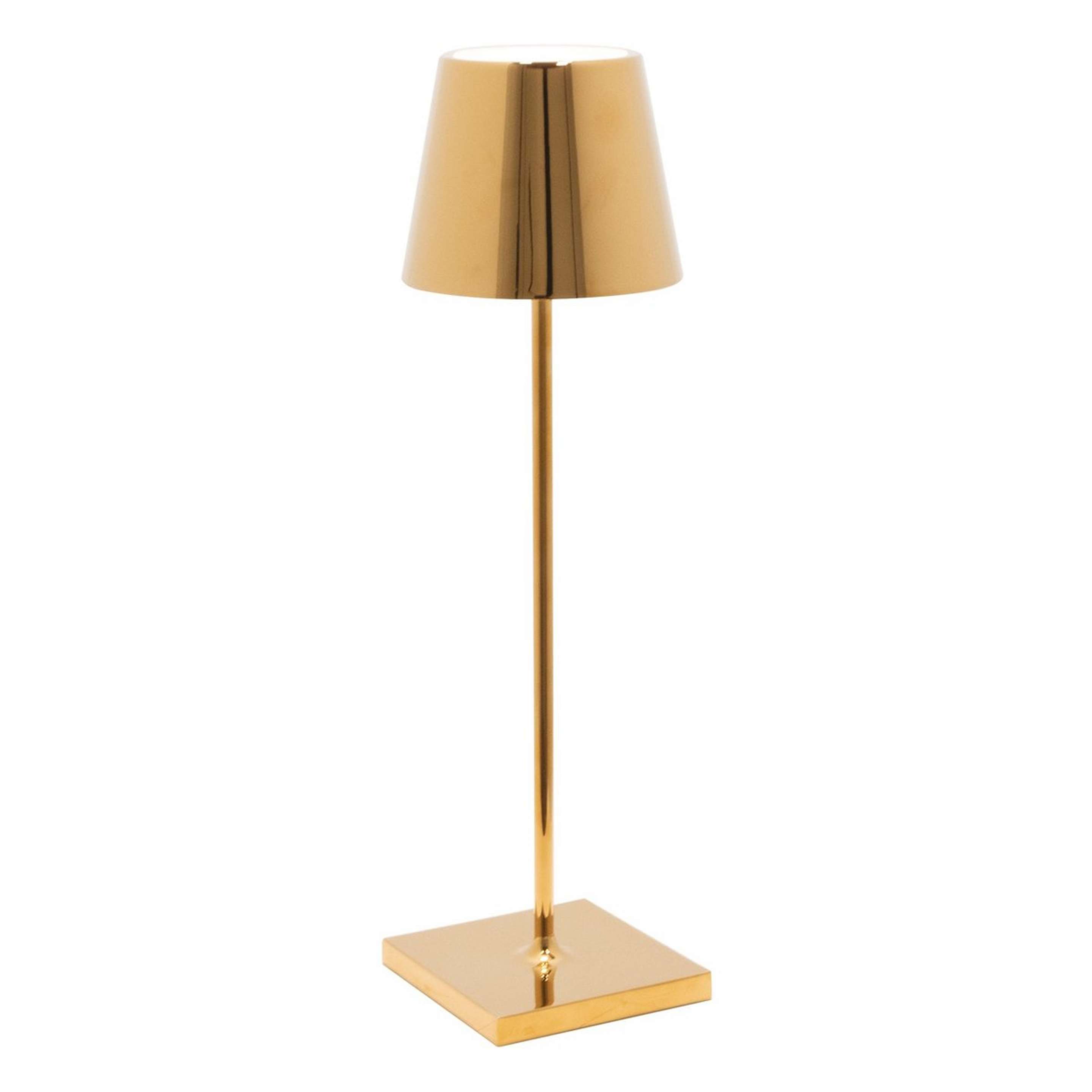 A Lucy Cordless Table Lamp - Glossy with Glossy Gold color