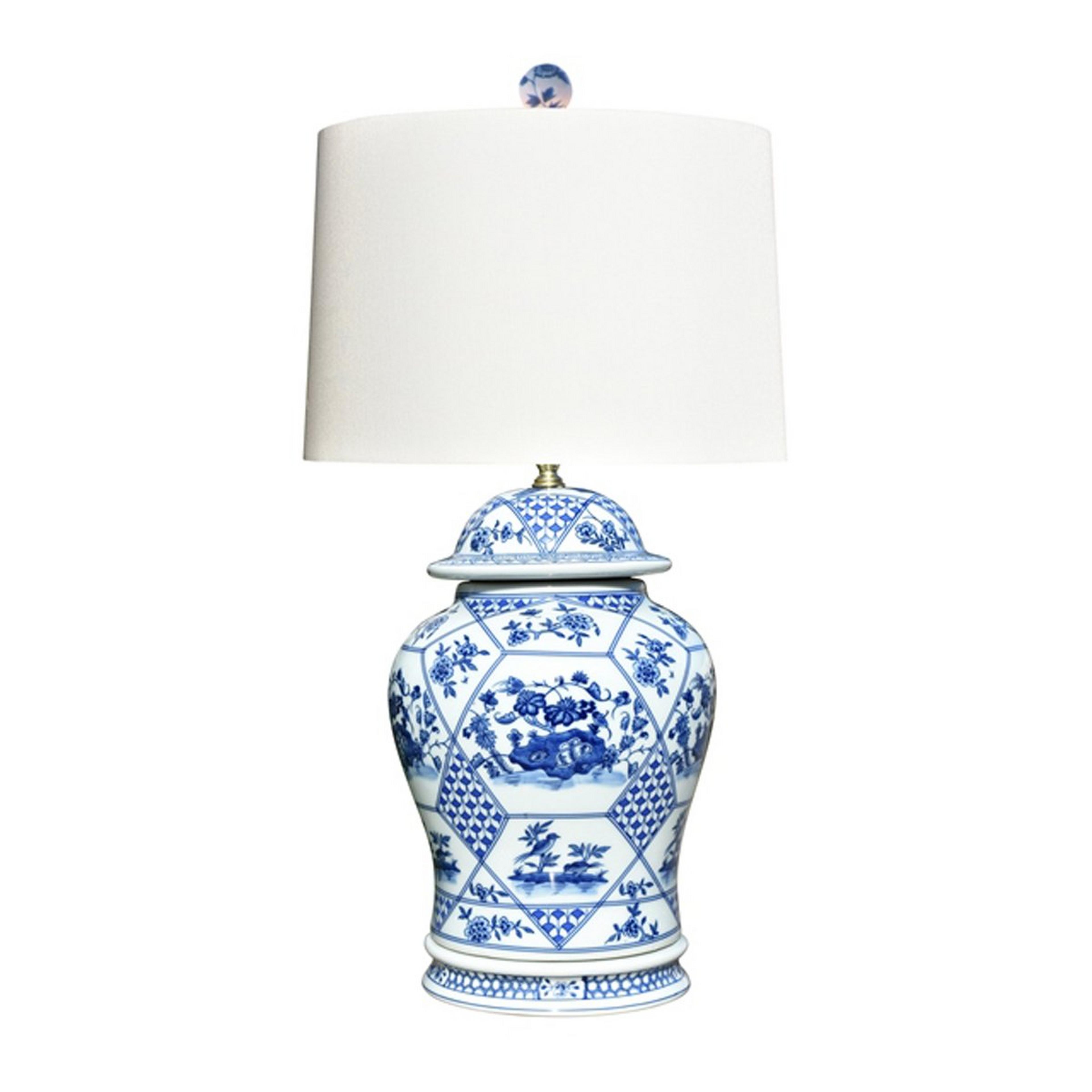 A Blue Whisper Table Lamp with White / Blue color