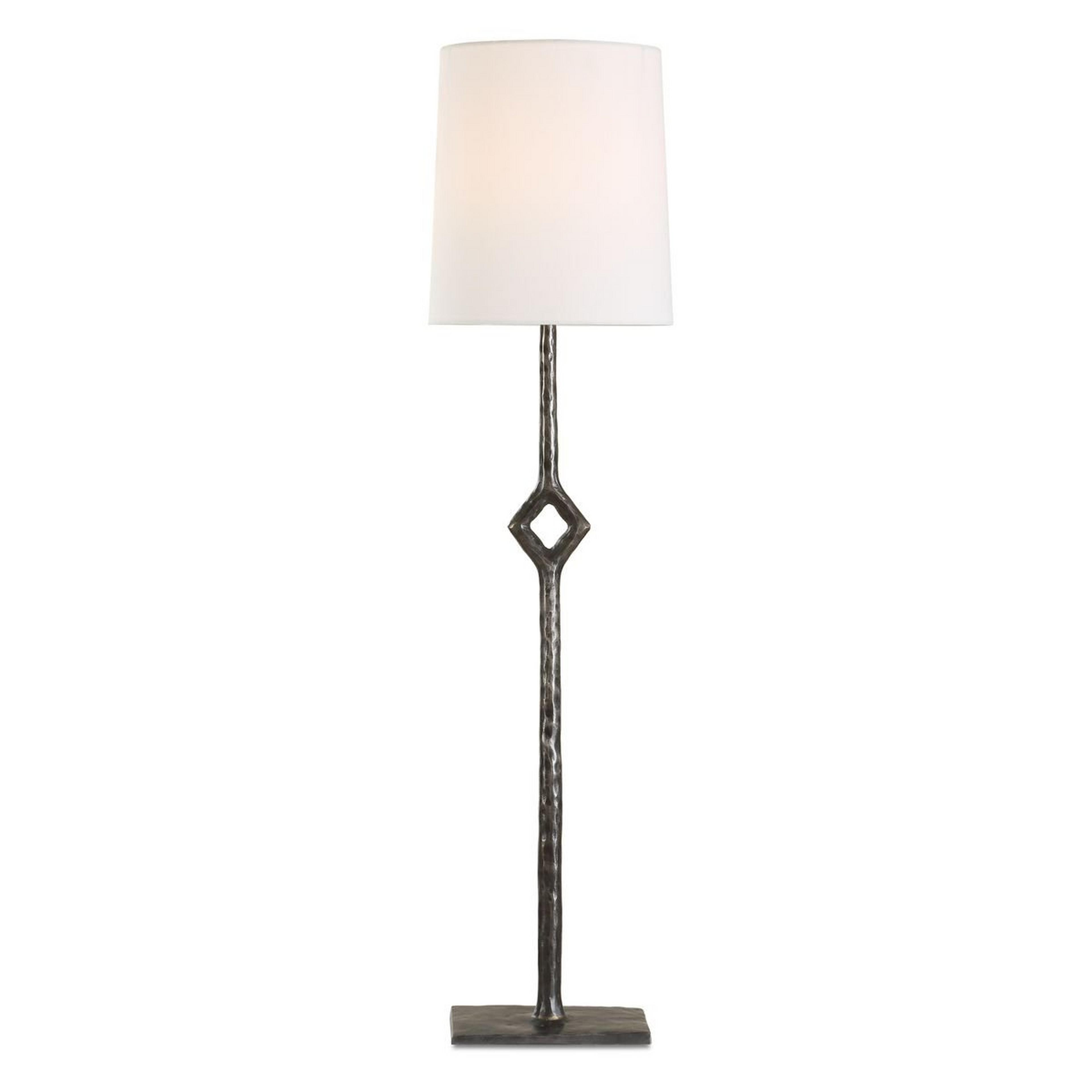 A Shadowframe Rechargeable LED Cordless Buffet Lamp with Forged Iron color