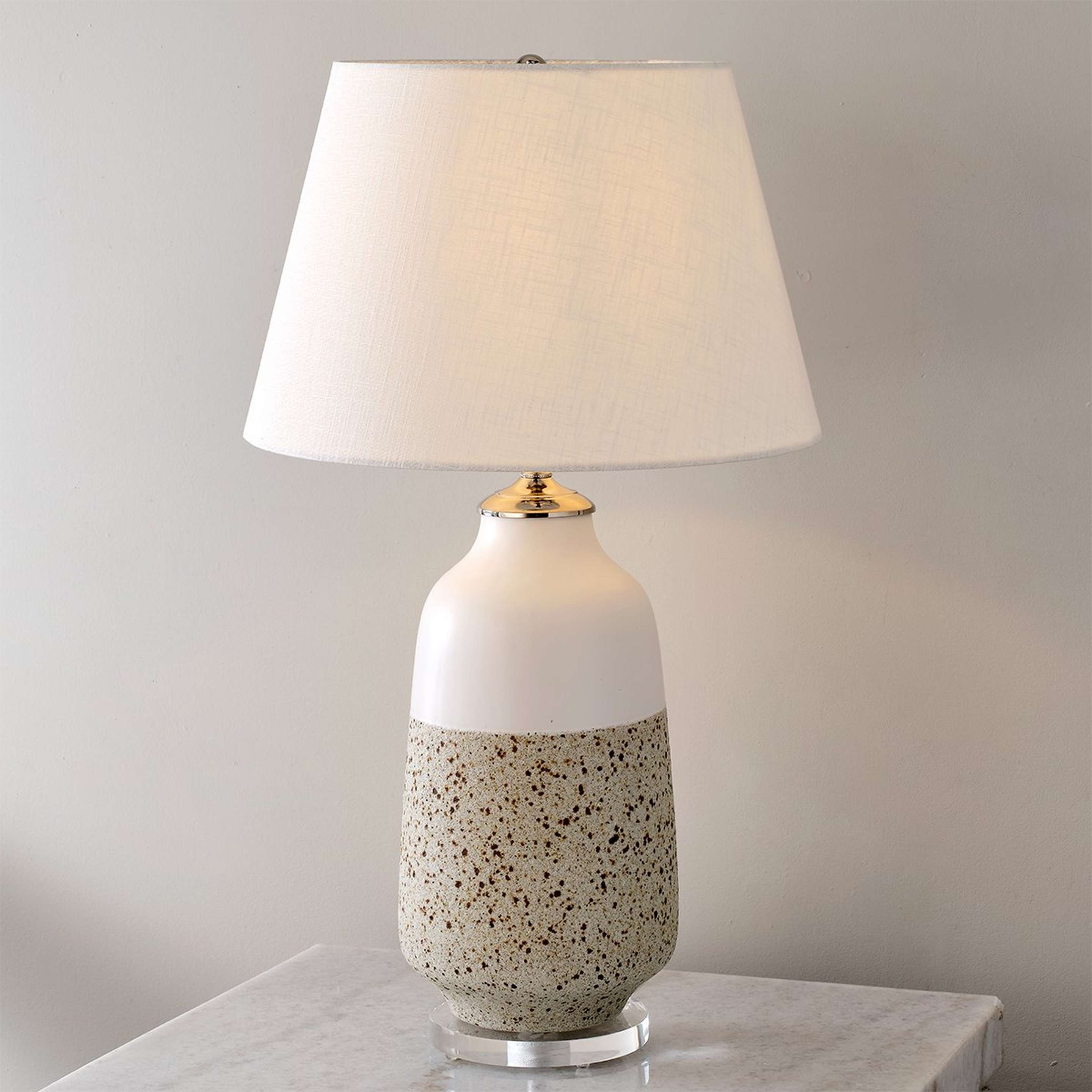 A Edenvale Table Lamp with White / Green color