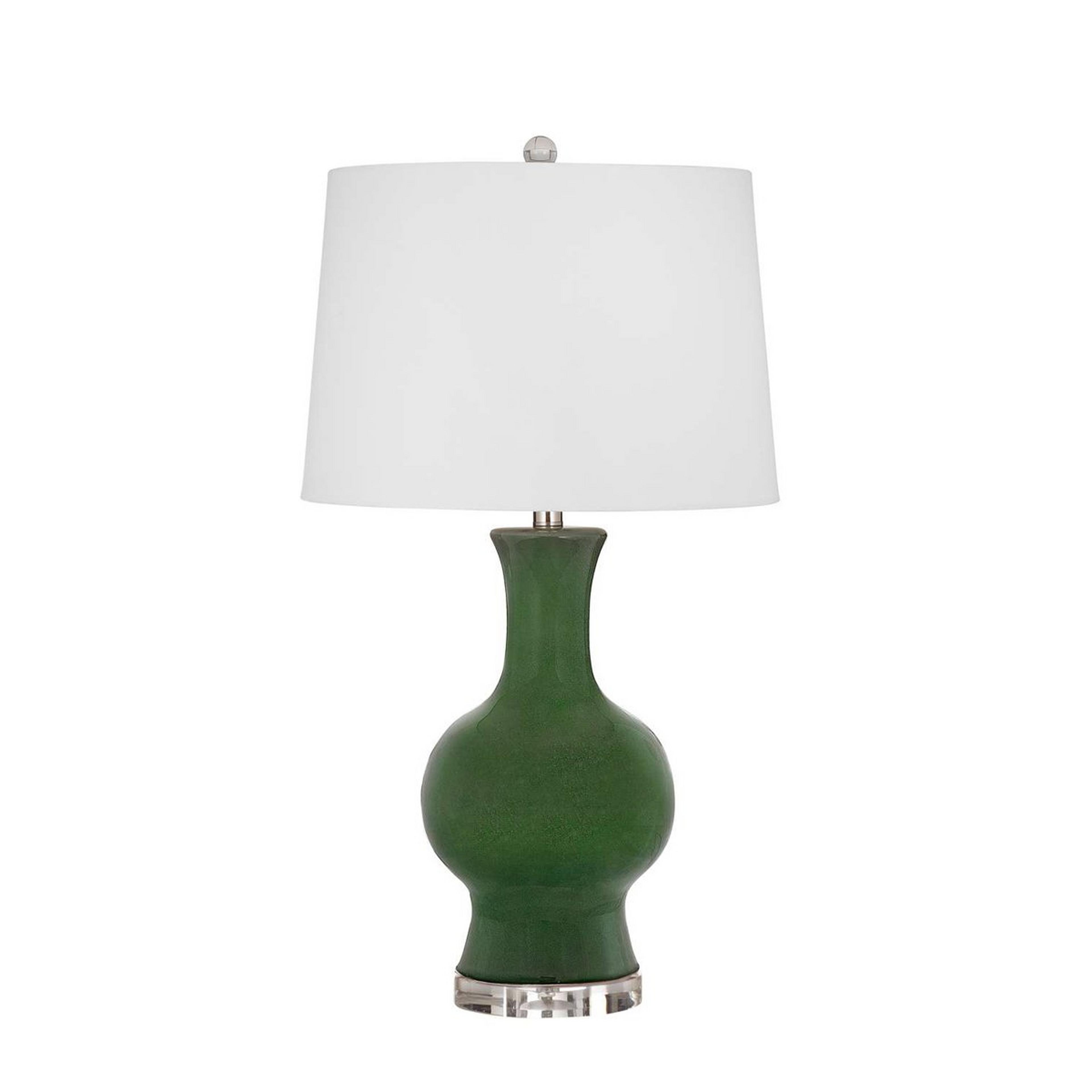 A Tempsford Table Lamp with Green / White / Clear Acrylic color
