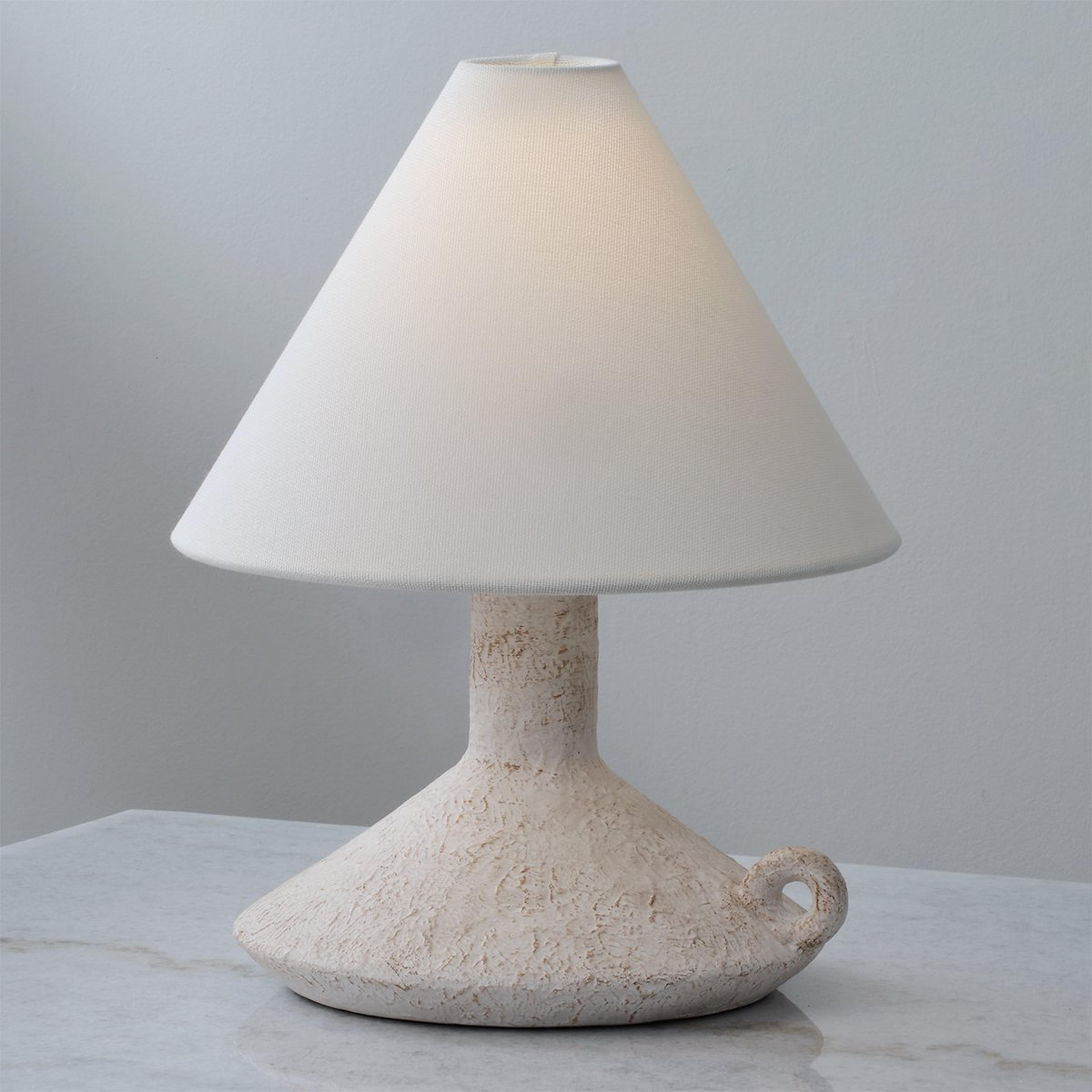 A Exeter Rechargable LED Table Lamp with Chalk White color