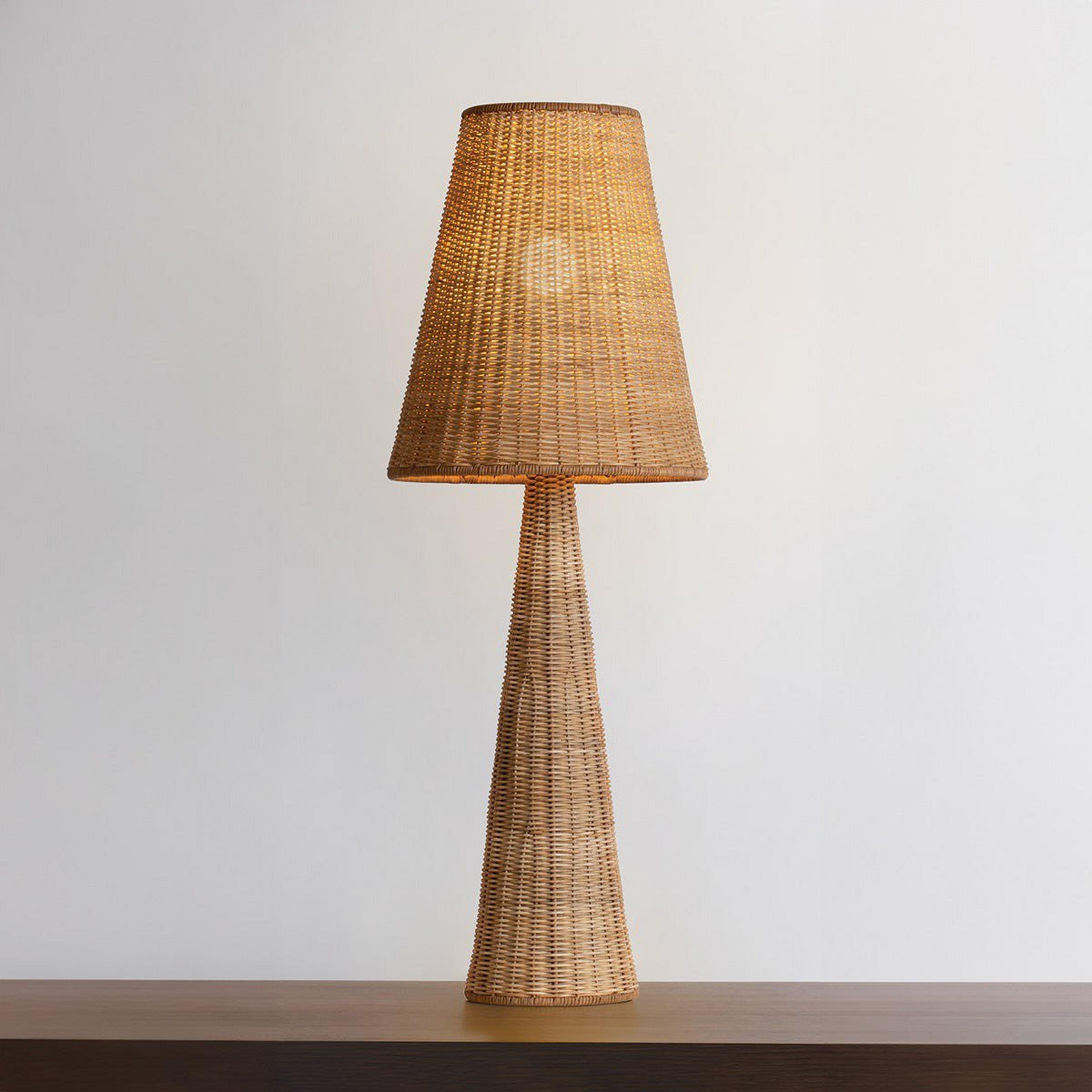 A Akira Table Lamp with Natural Rattan color