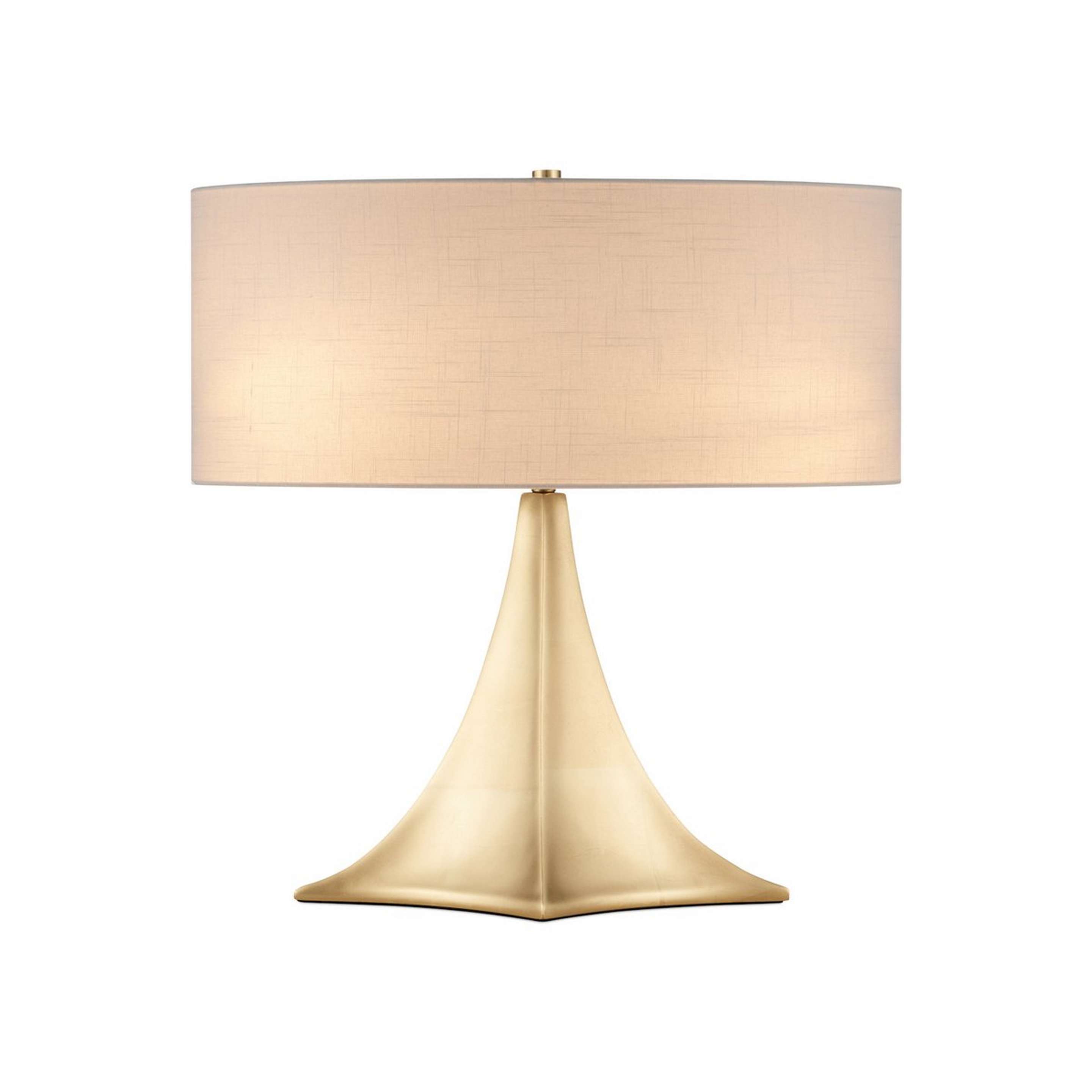 A Dawnita Table Lamp with Gold Leaf / Beige color