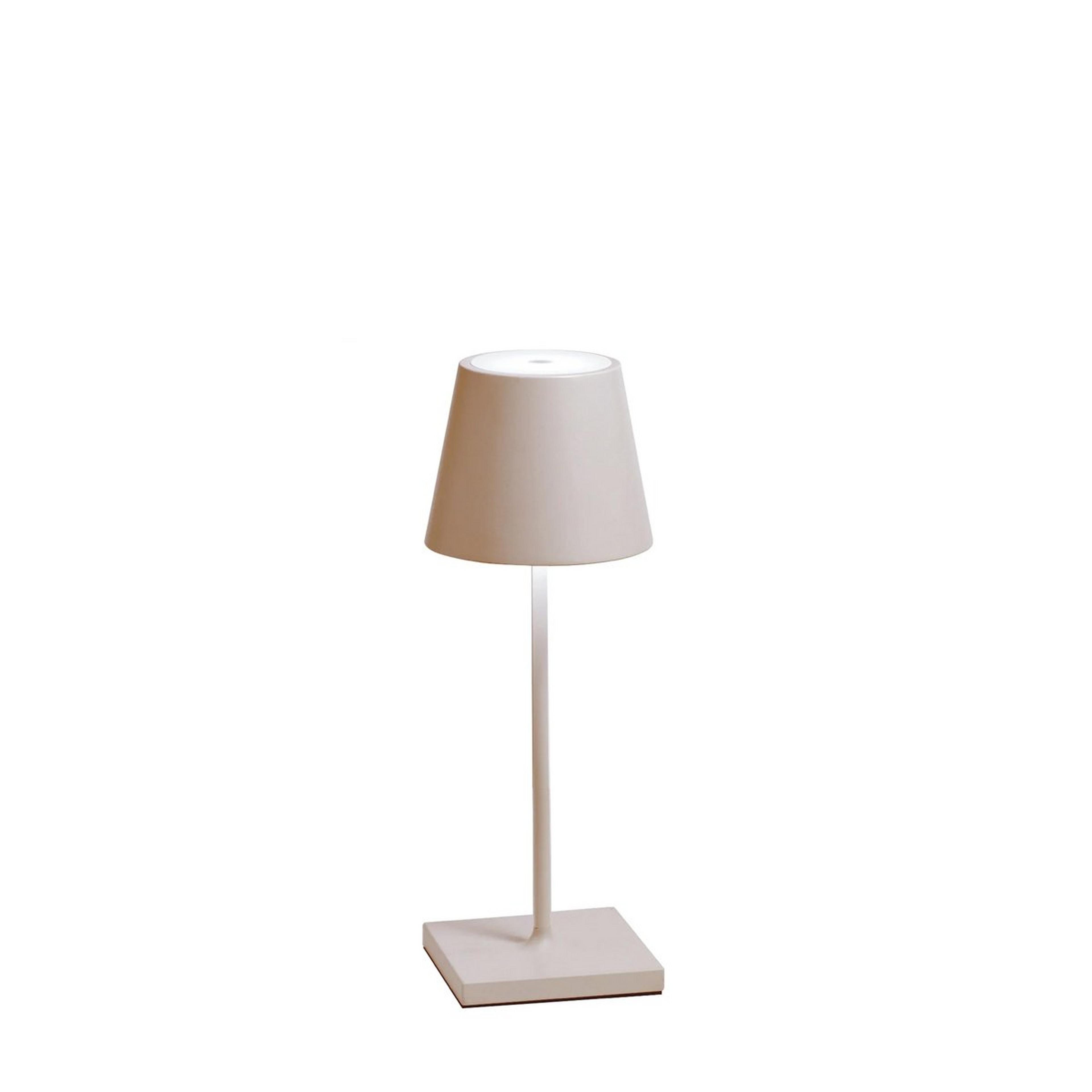 A Lucy Cordless Mini Table Lamp with Sand color