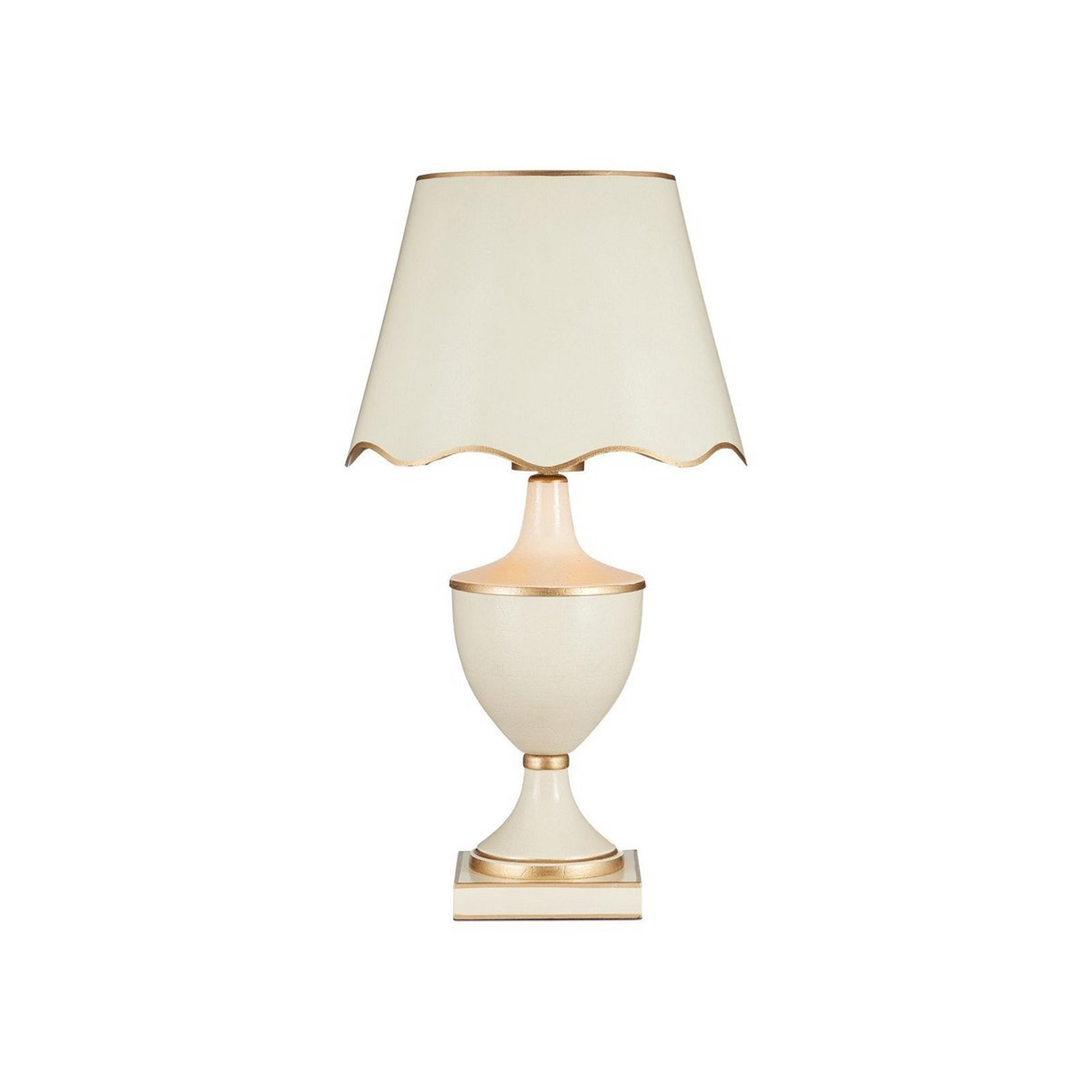 A Sarcelles Cordless LED Table Lamp with Ivory / Gold color