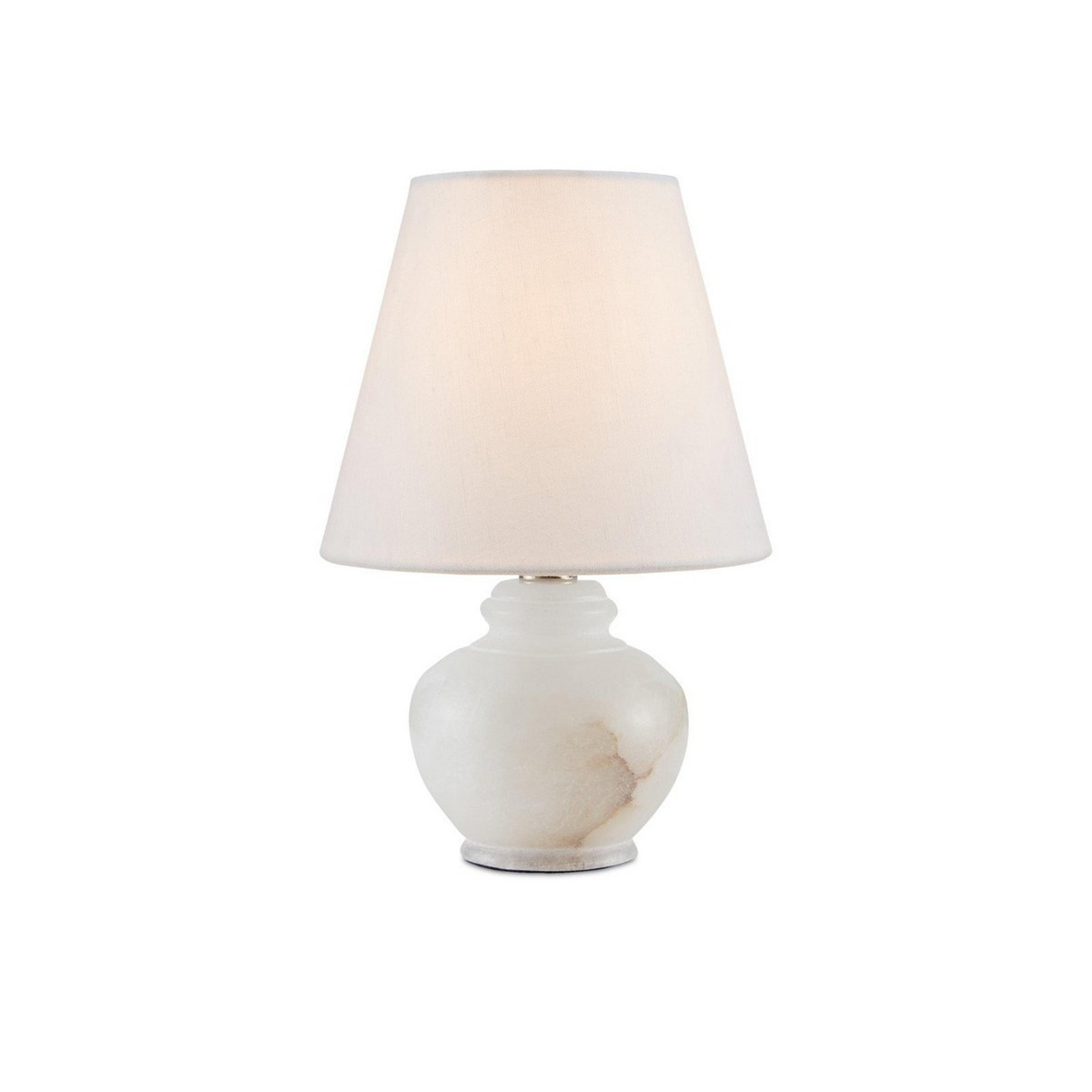 A Euryale Table Lamp - Alabaster with Alabaster color