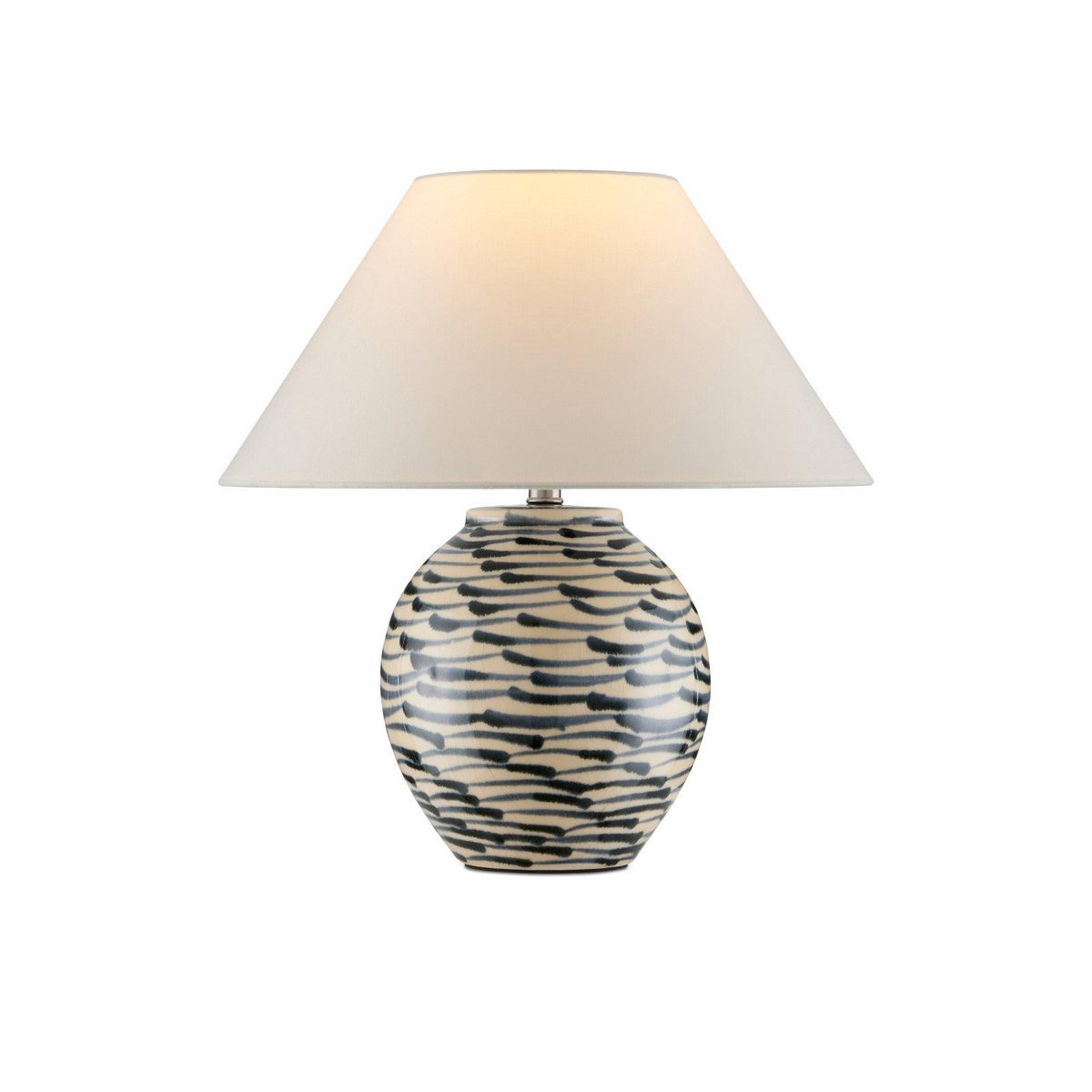 A Arethusa Table Lamp with Navy Blue / Beige color