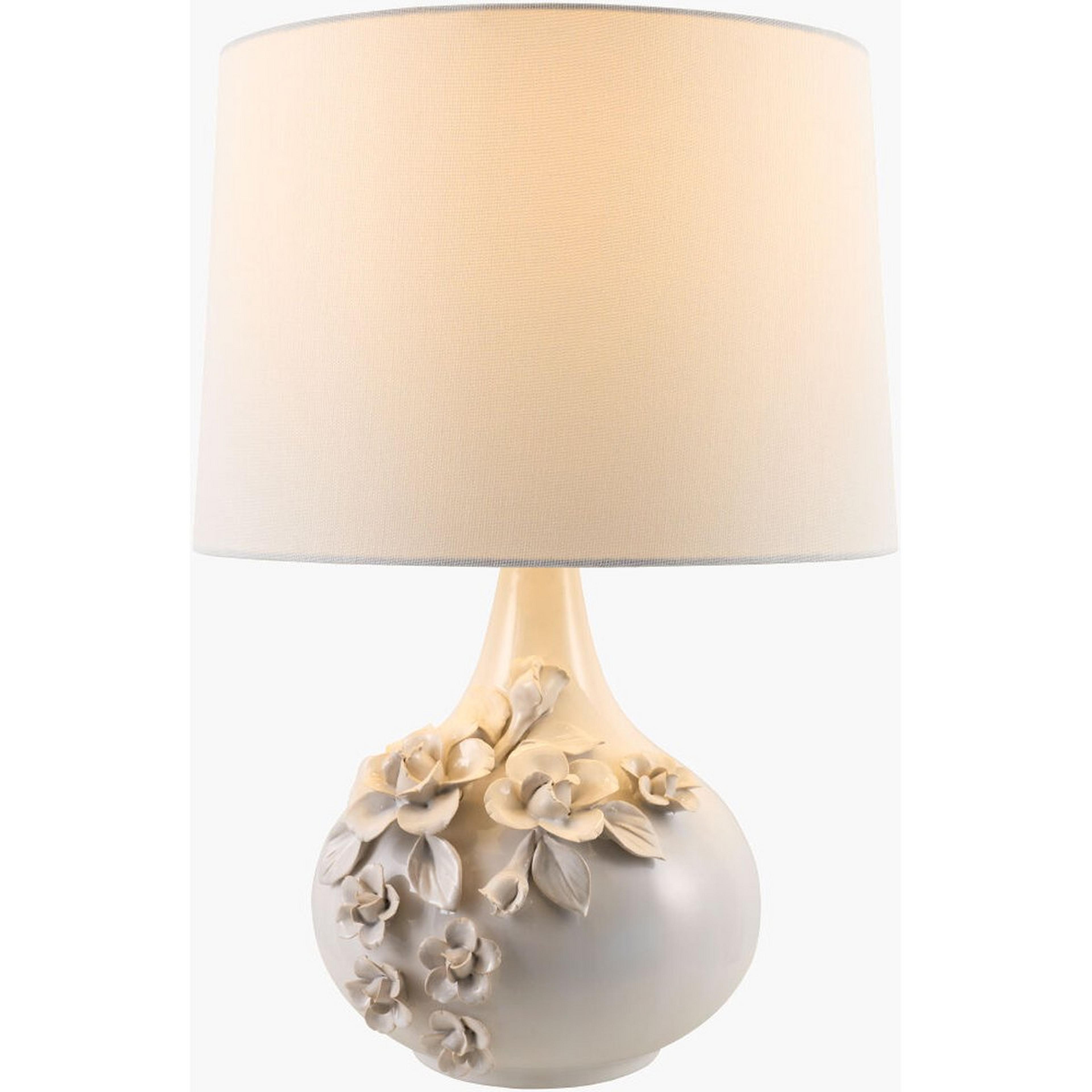 A Elizabeth Table Lamp with Cream color