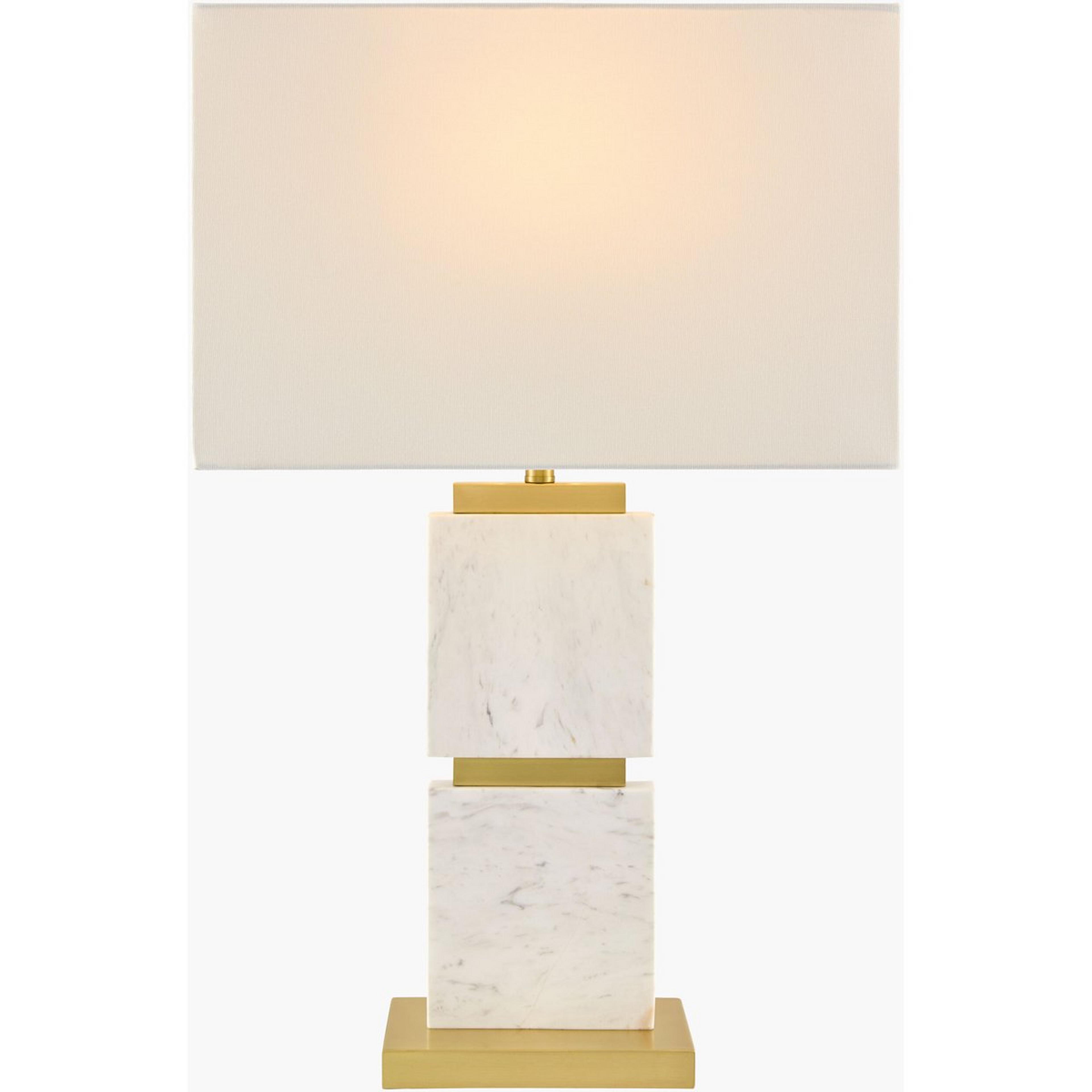 A Eniri Table Lamp with White Marble / Gold color