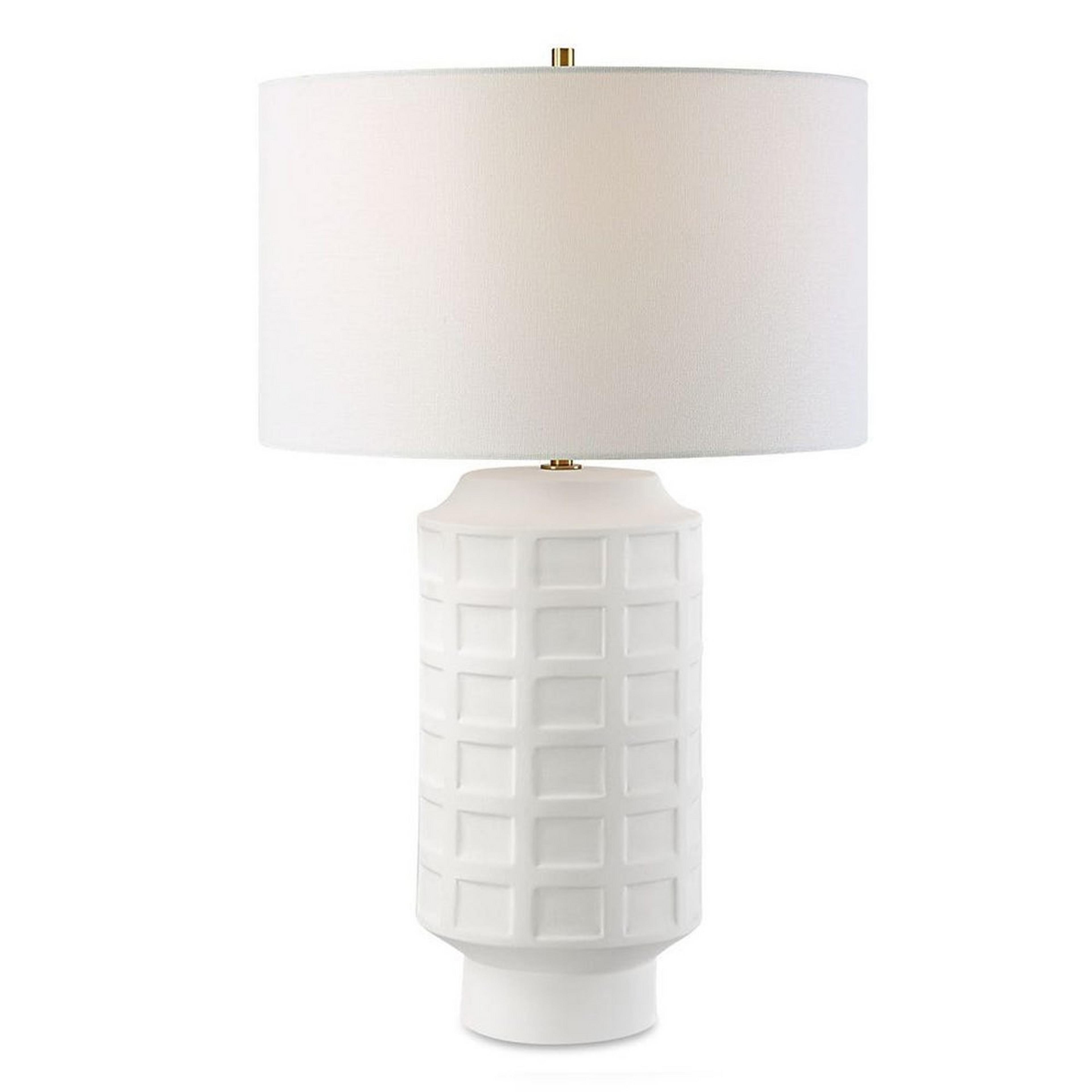 A Wellington Table Lamp with White color