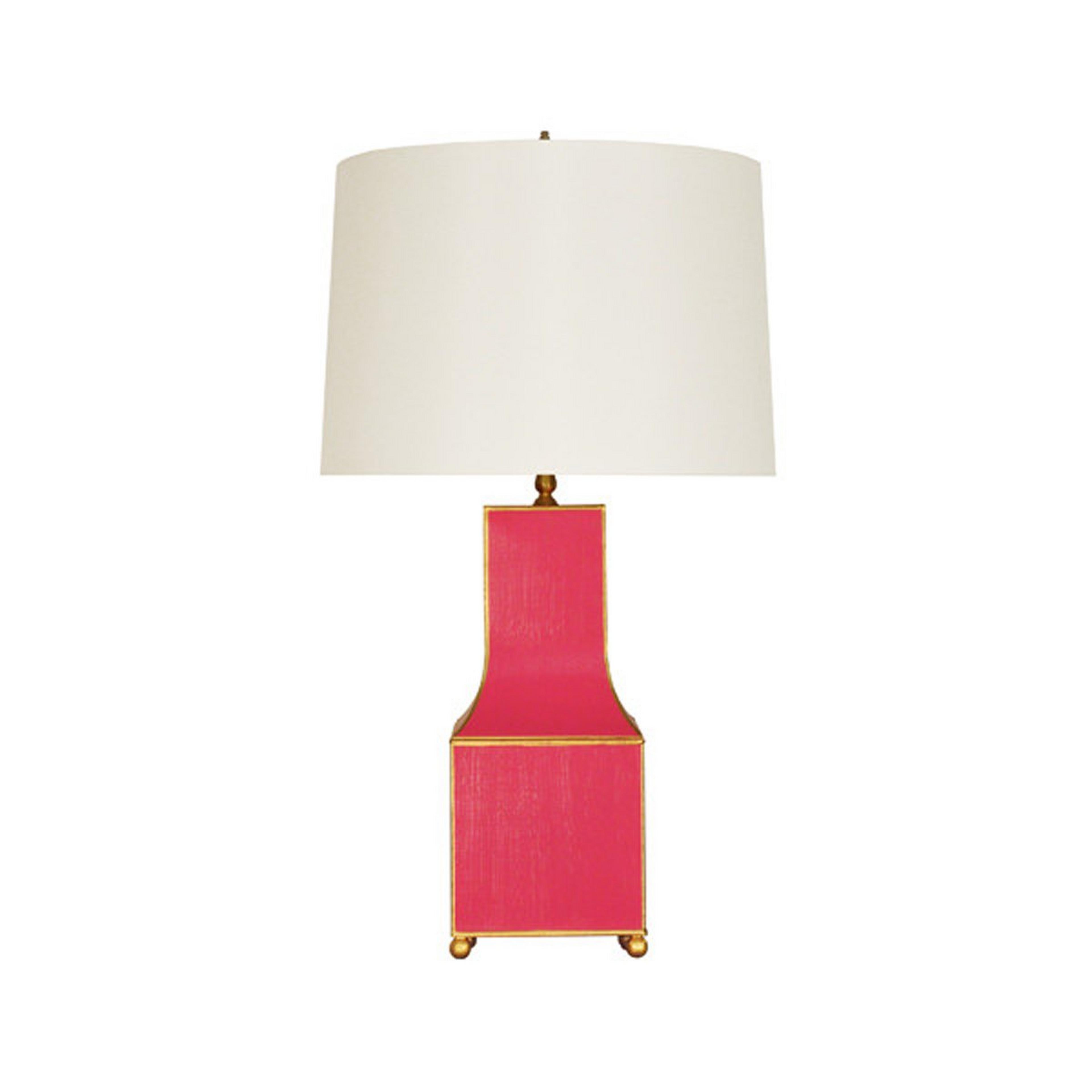 A Louisa Table Lamp with Hot Pink / Gold color
