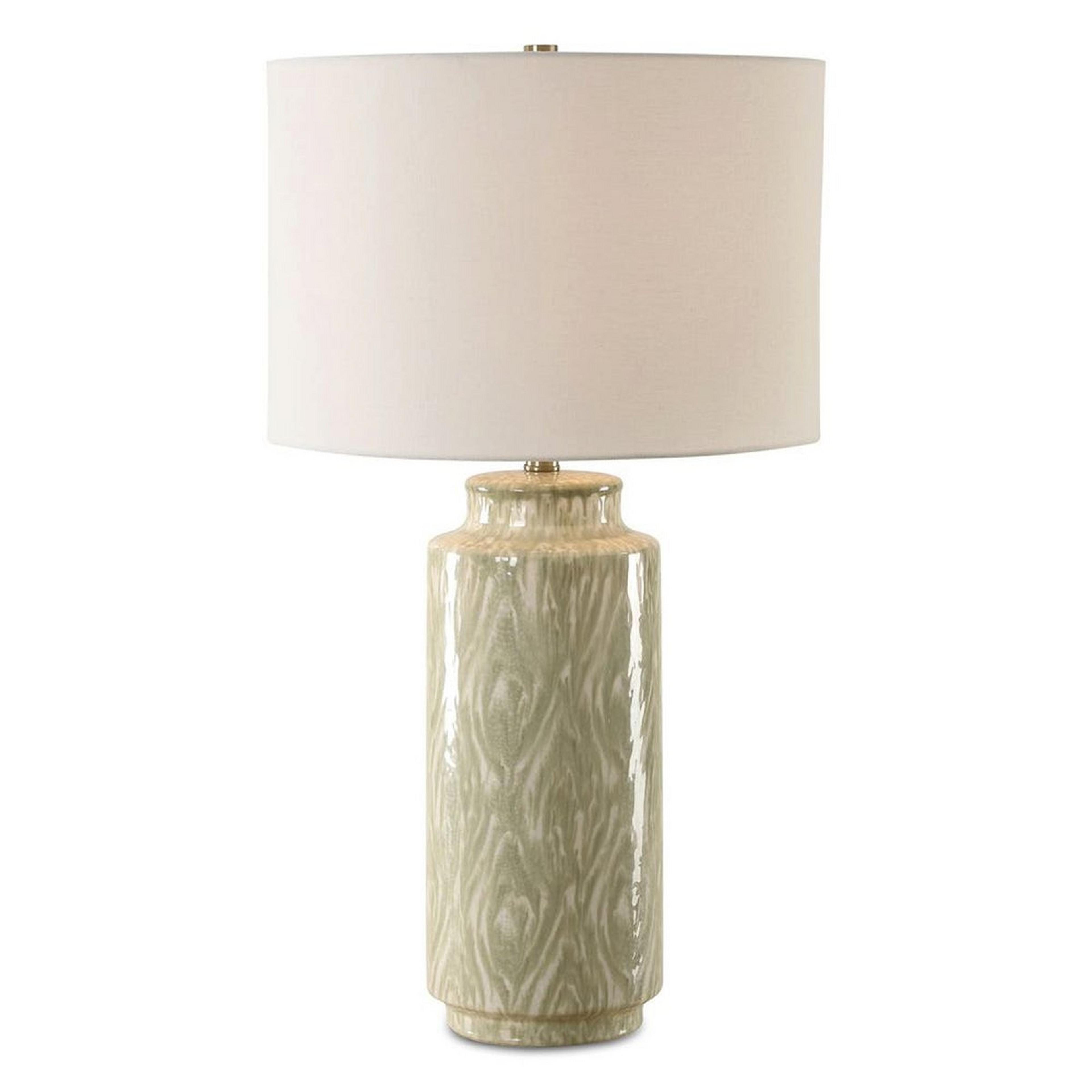 A Thyme Table Lamp with Sage / Cream color