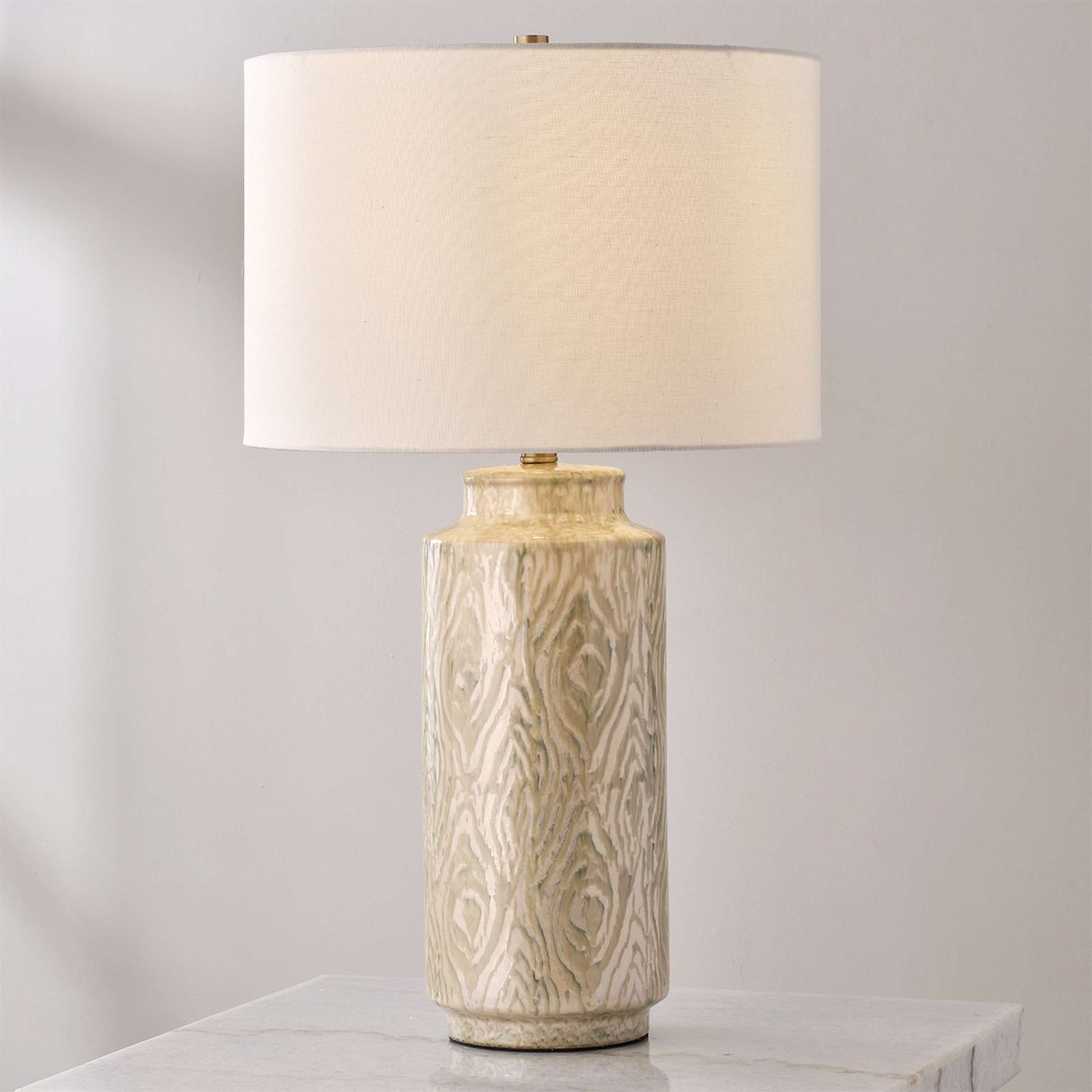 A Thyme Table Lamp with Sage / Cream color
