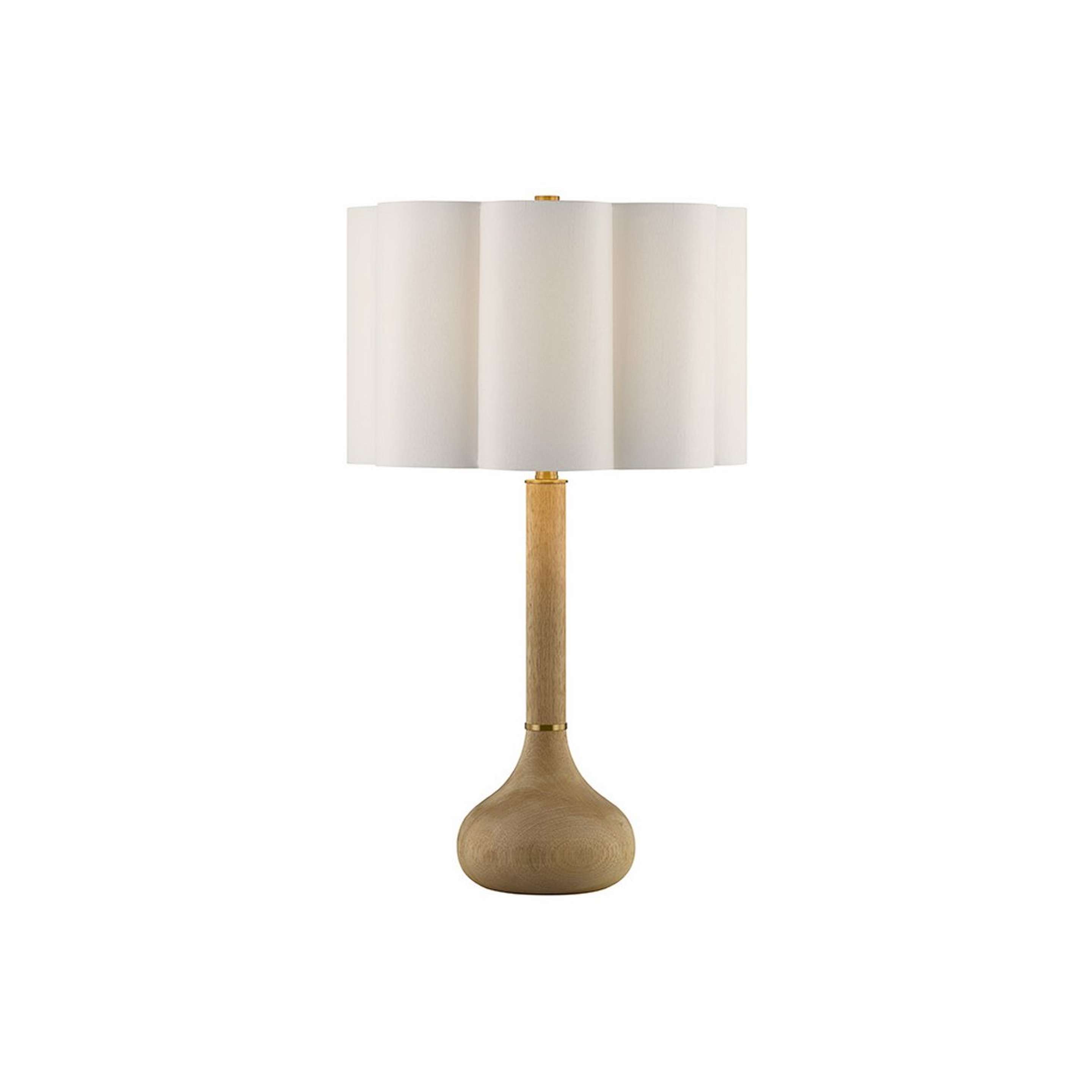 A Capucine Table Lamp with Wood color