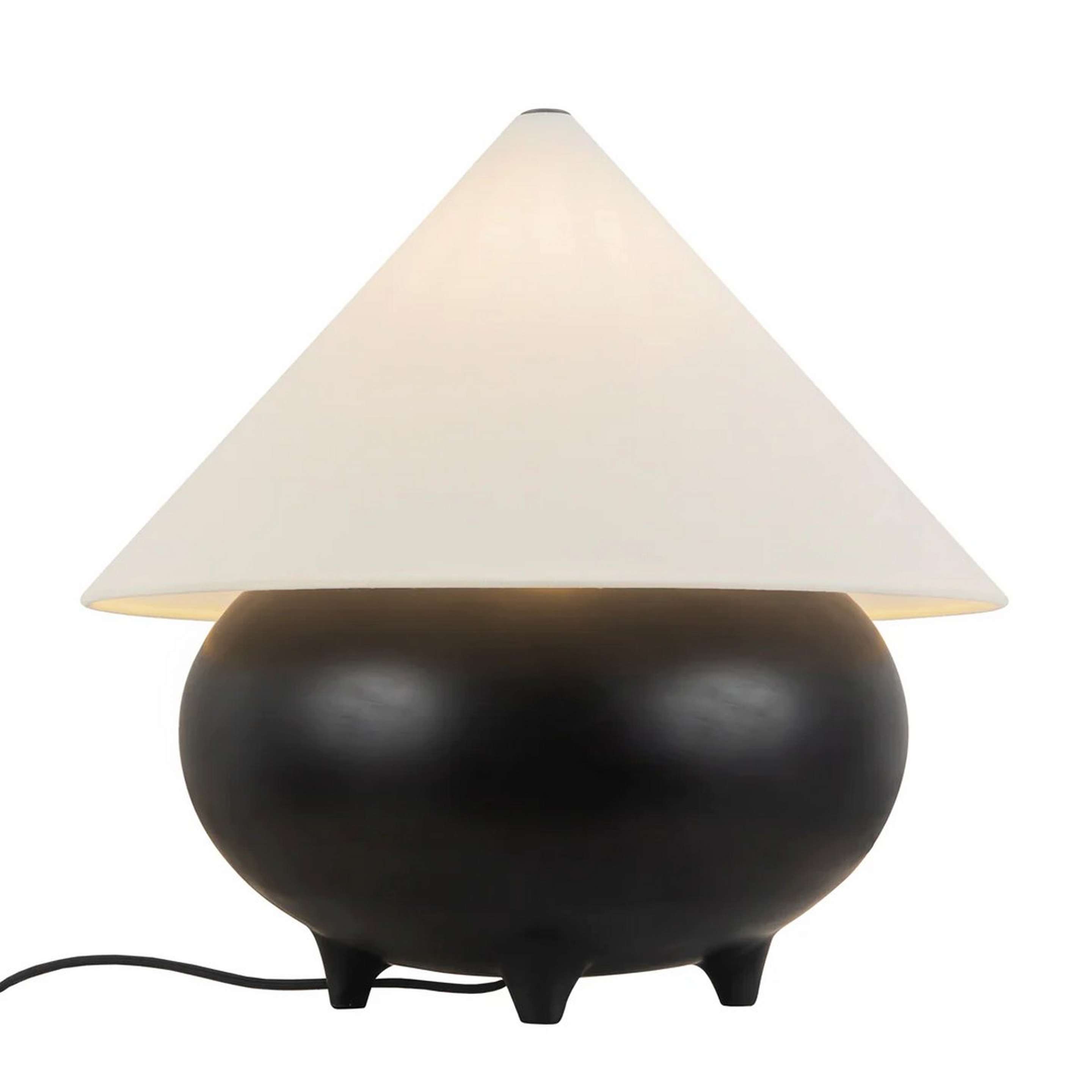 A Giffin Table Lamp with Black / White color