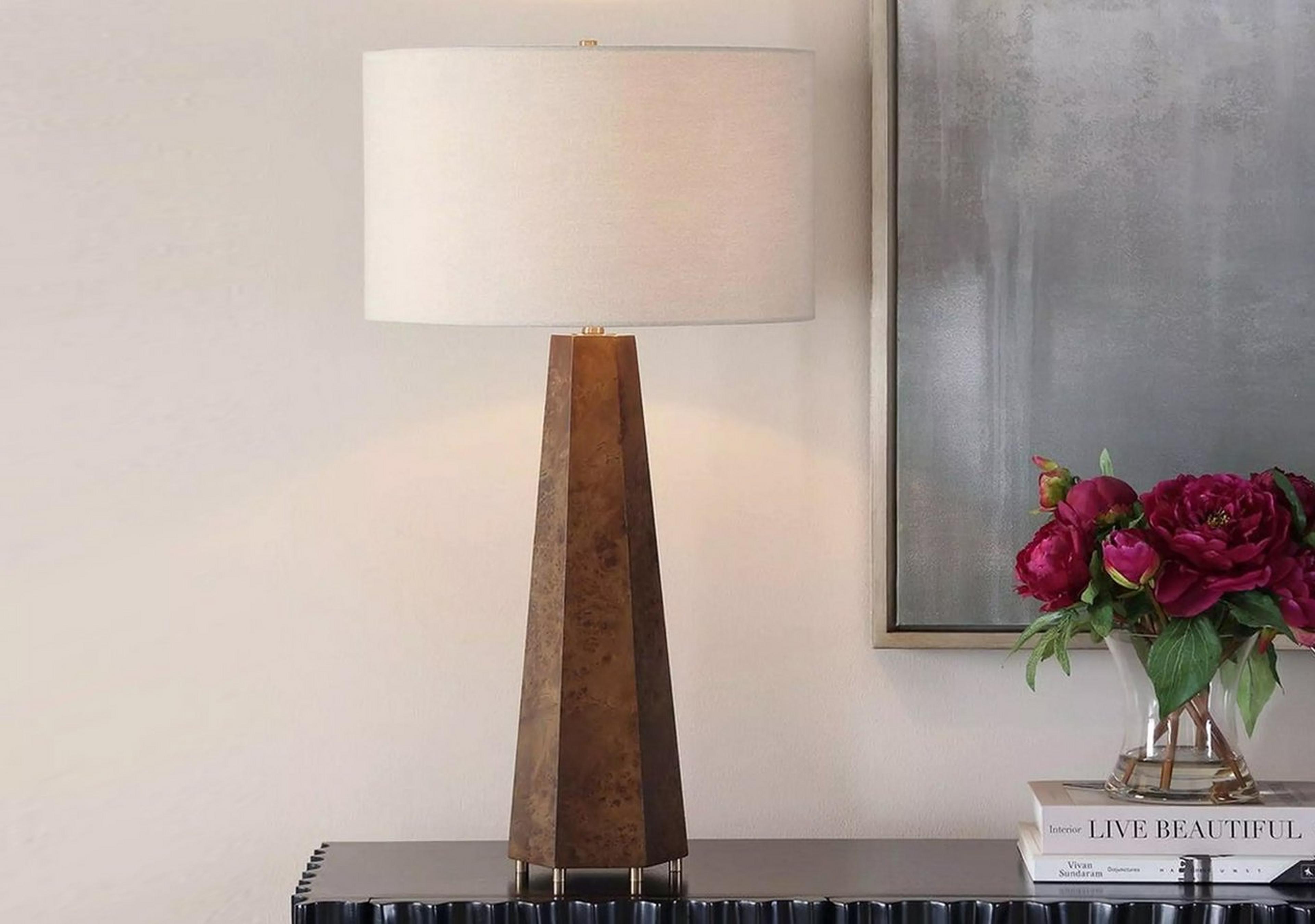 Benicio Burlwood Table Lamp