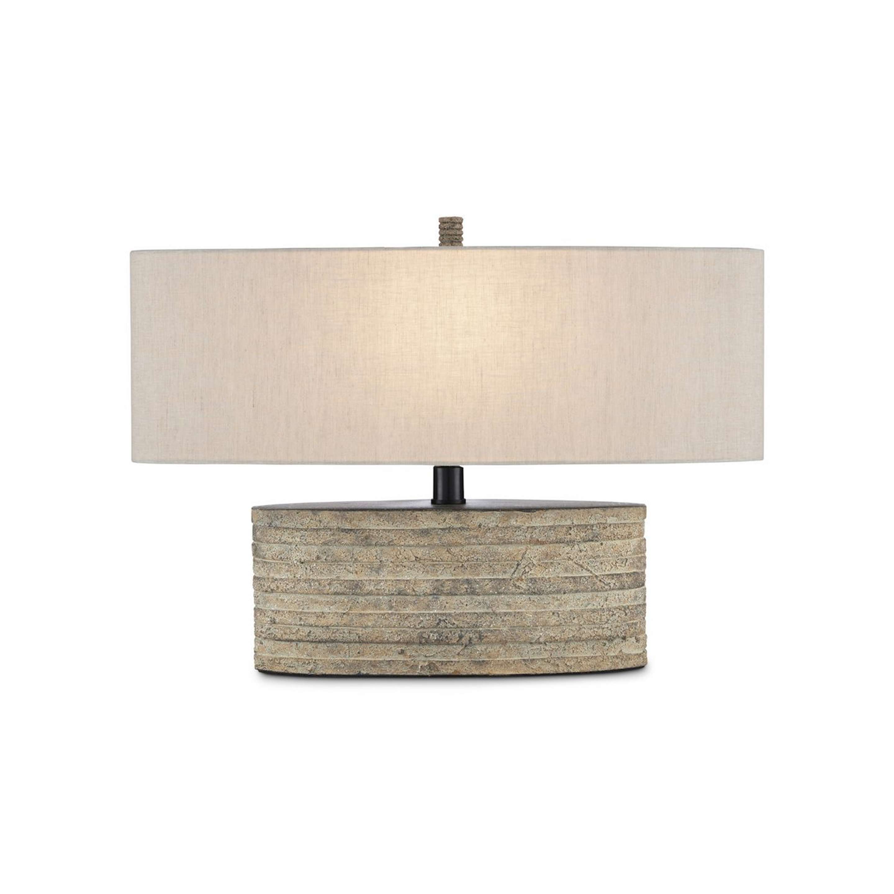 A Waxahachie Table Lamp with Rustic Gray color