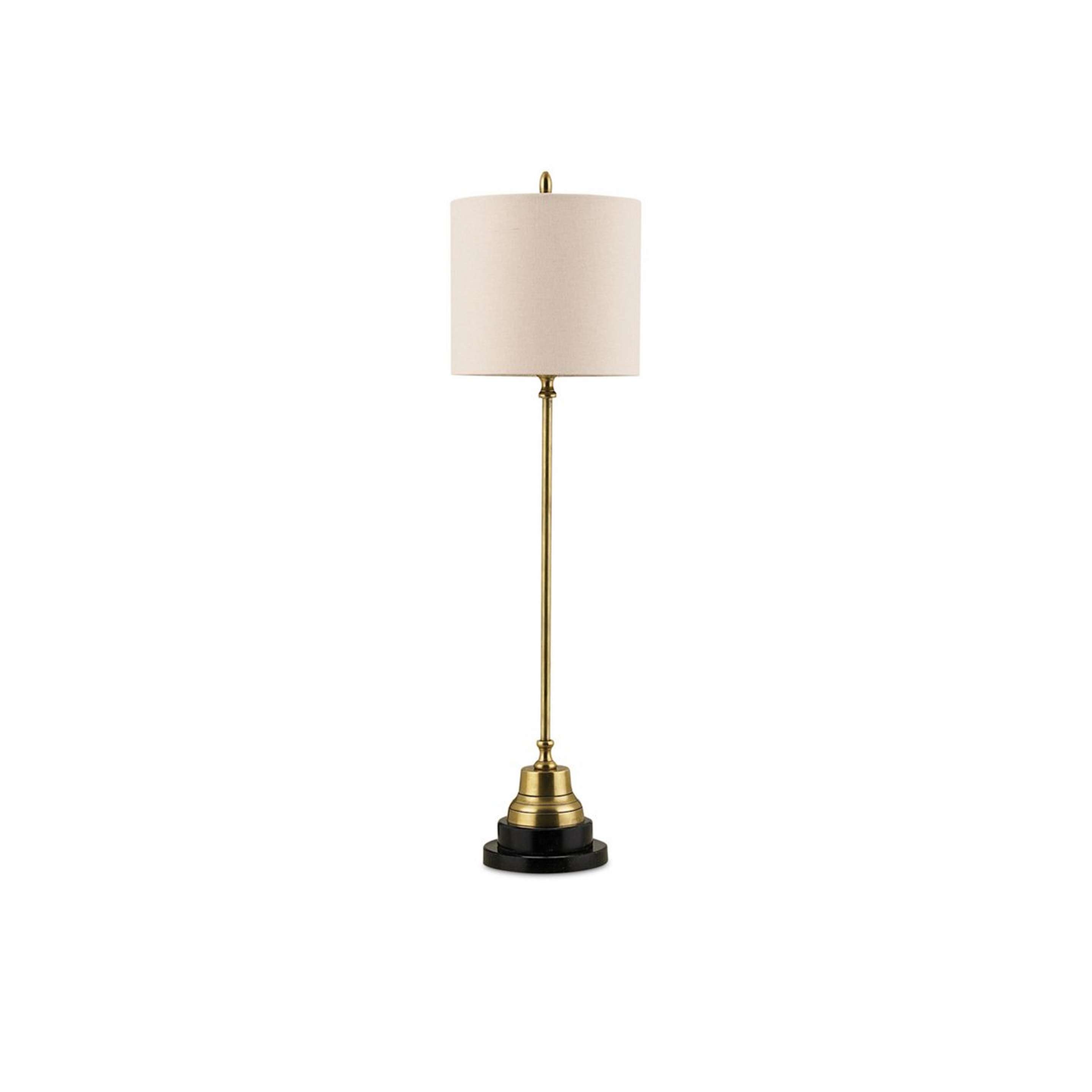 A Schaffer Table Lamp with Vintage Brass / Black color