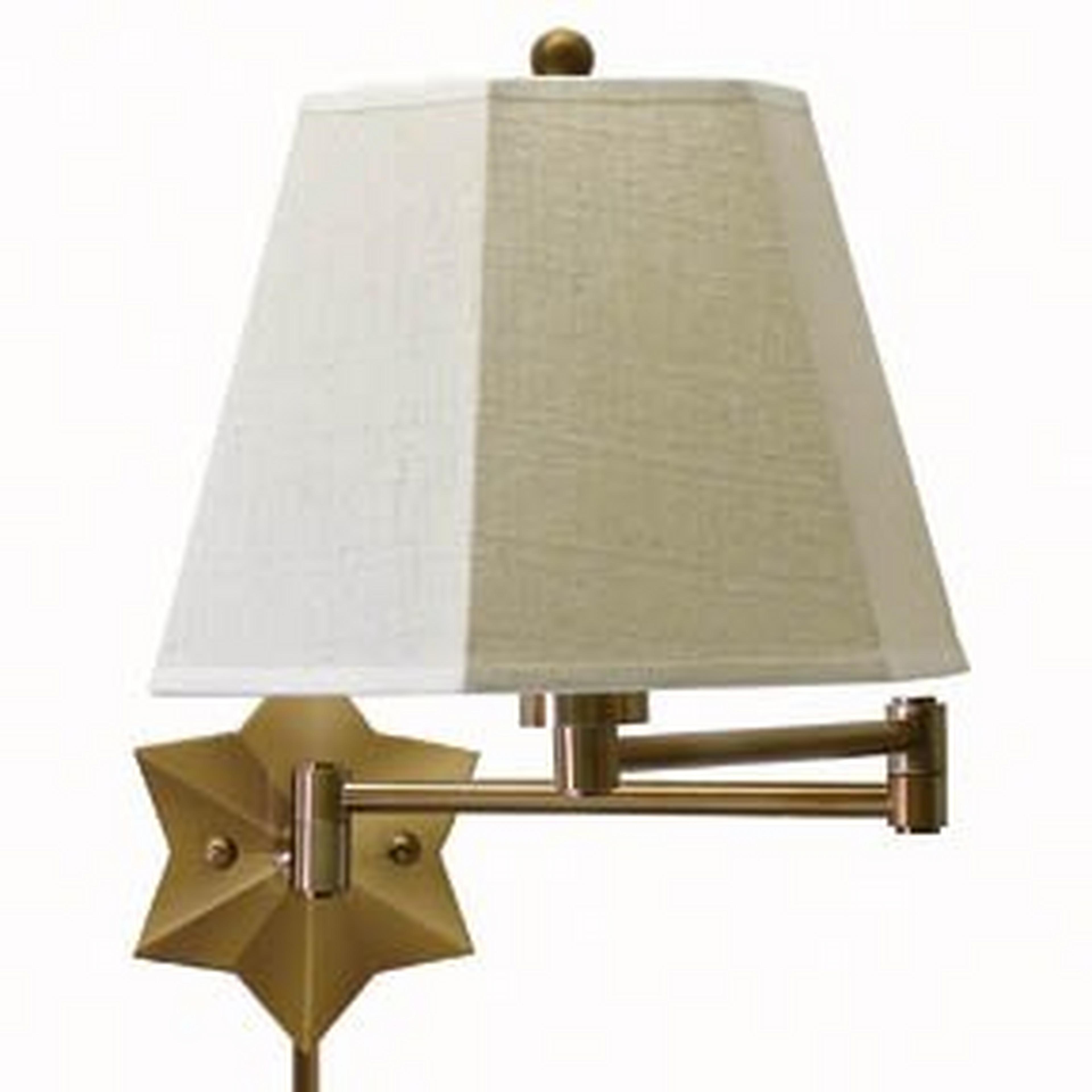 A Star Swing Arm with Antique Brass color