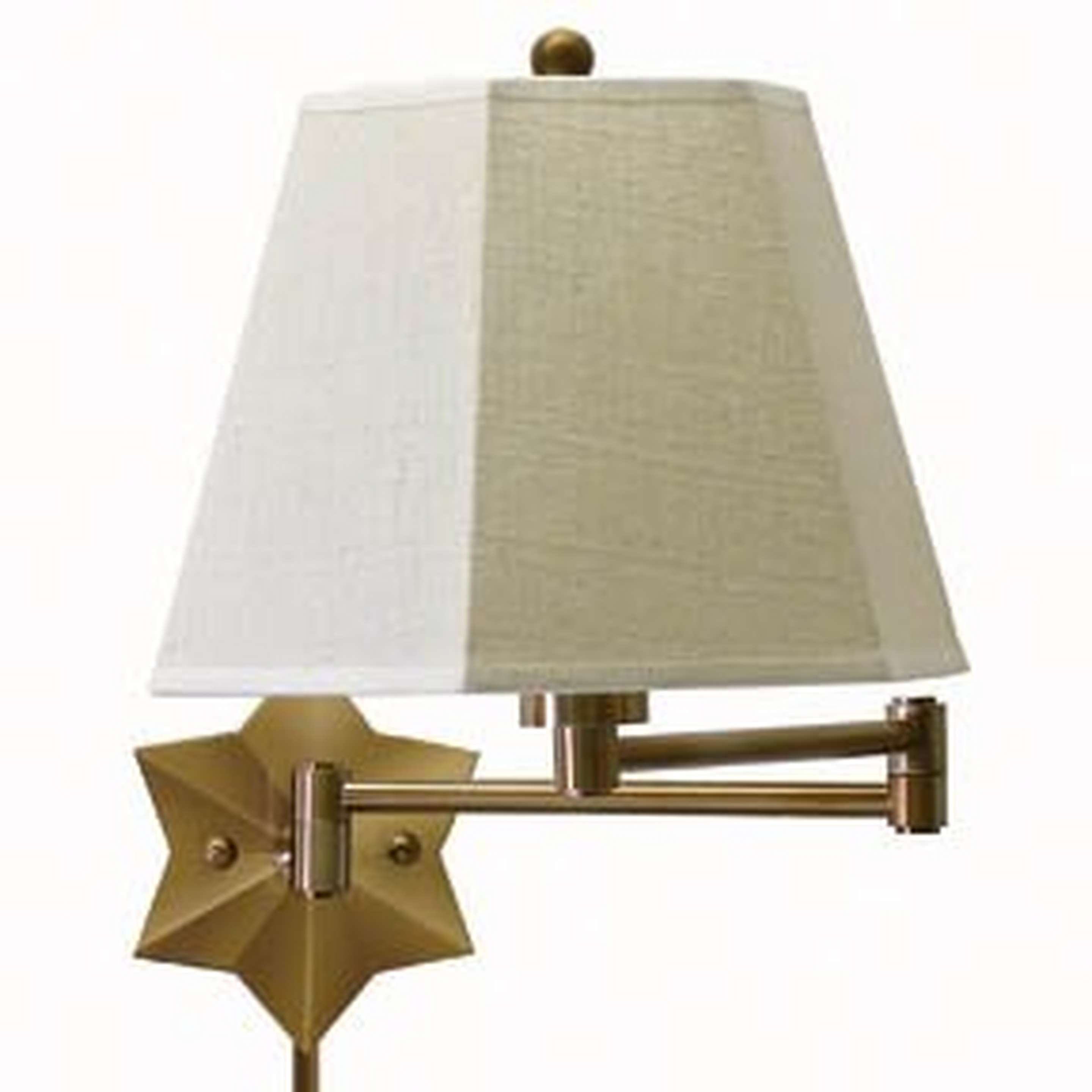 A Star Swing Arm with Antique Brass color