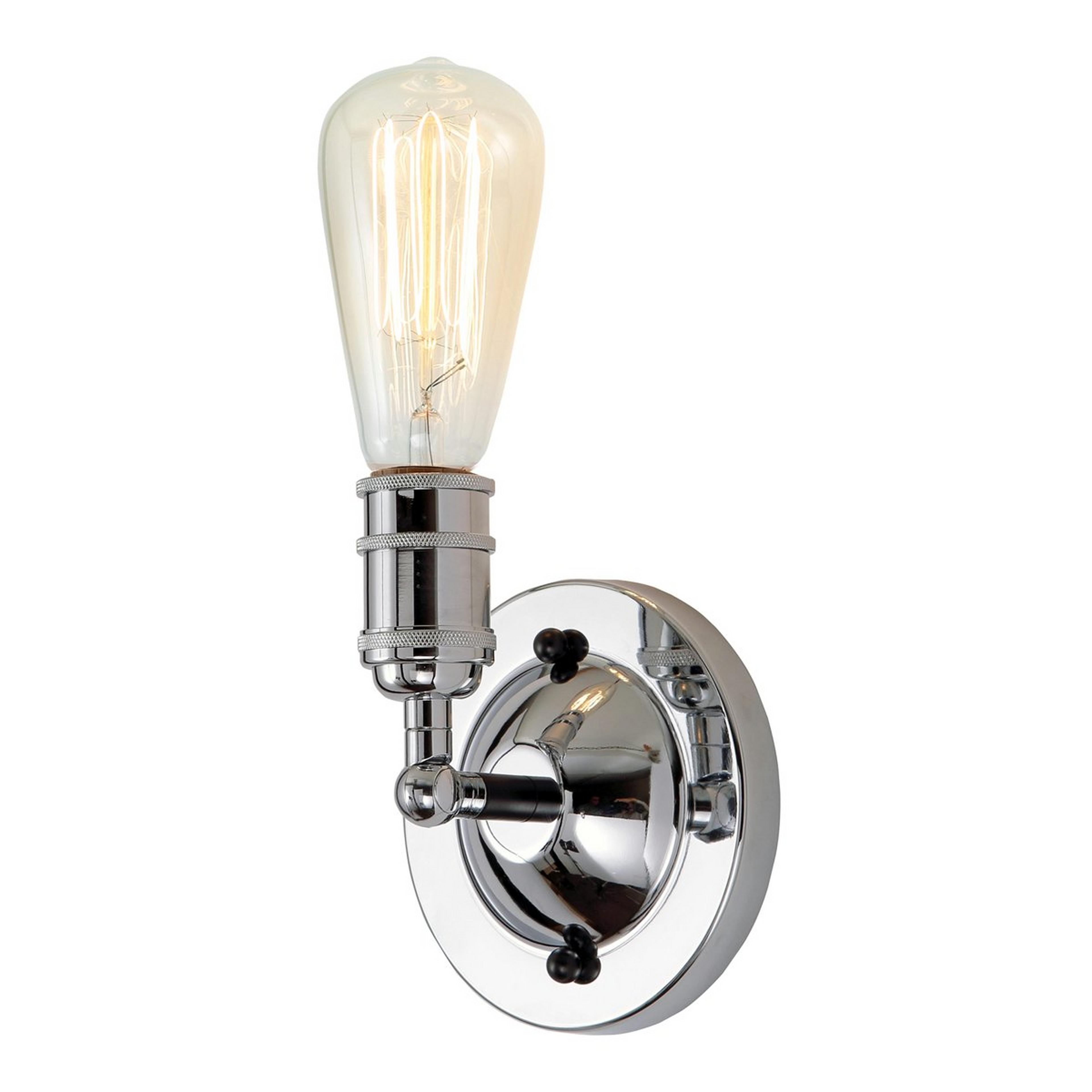 A Braxton Swing Arm with Polished Chrome / Black color