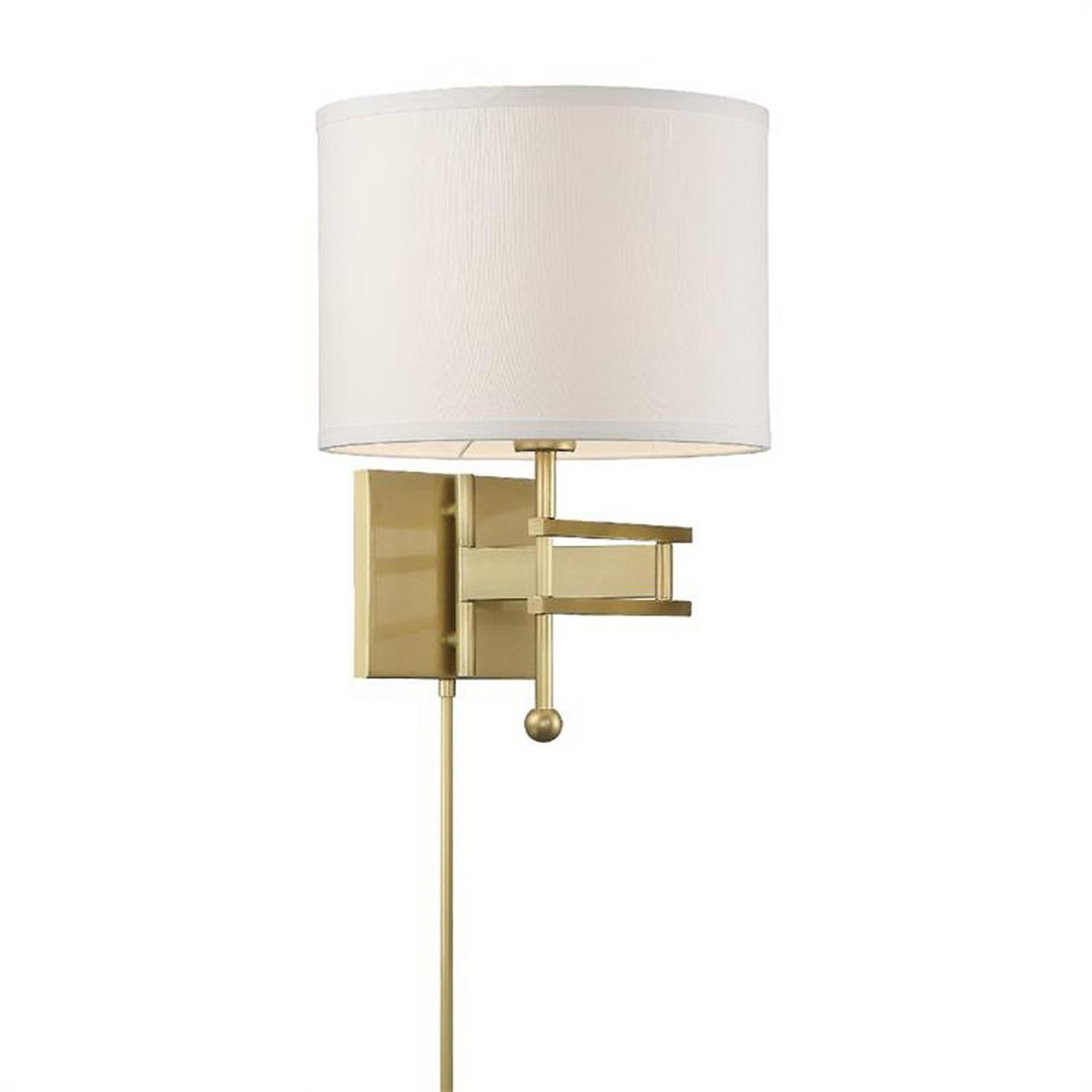 A Delsin Swing Arm with Aged Brass color