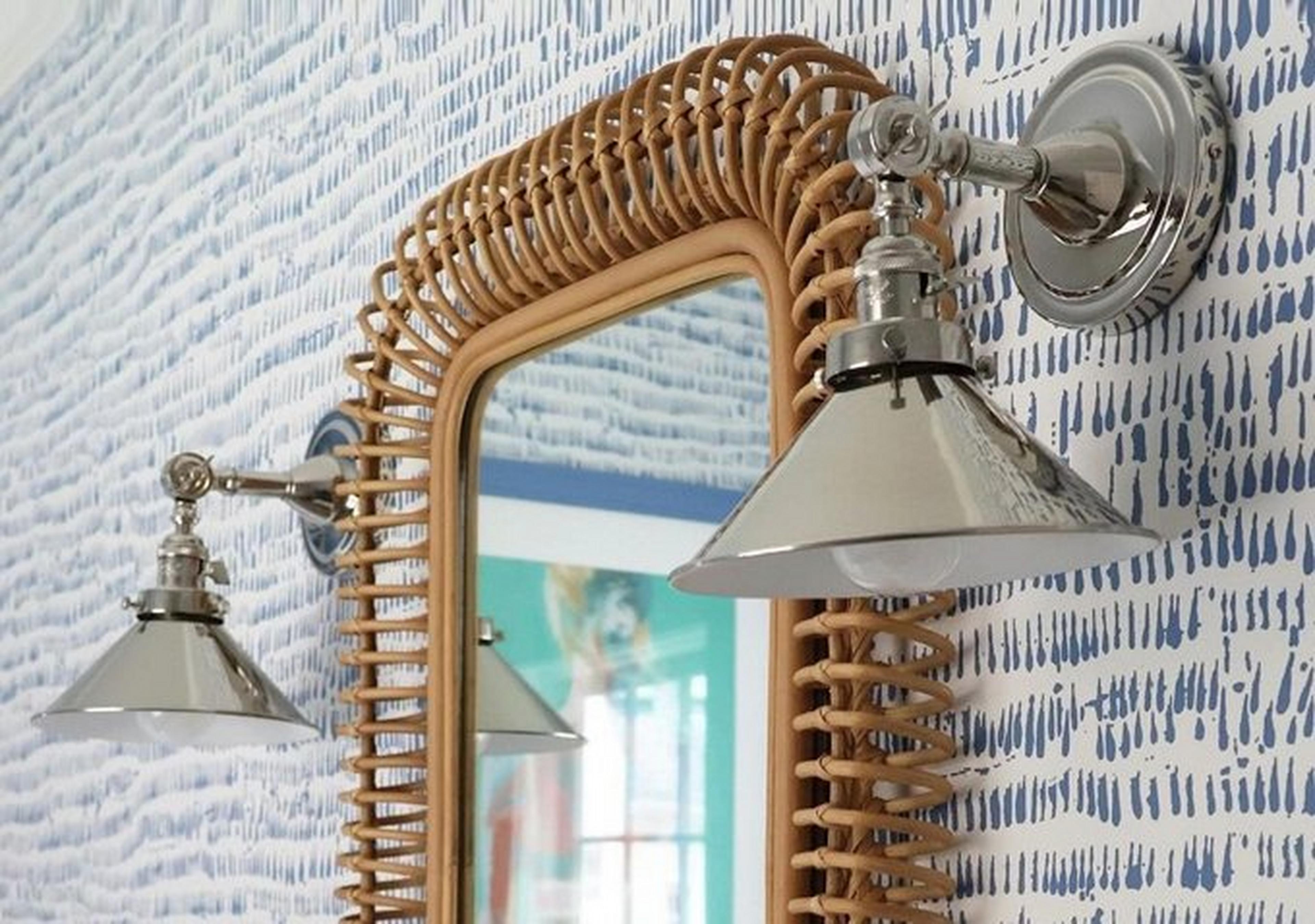 Polished Nickel Banner Swing Arm Bath Sconce