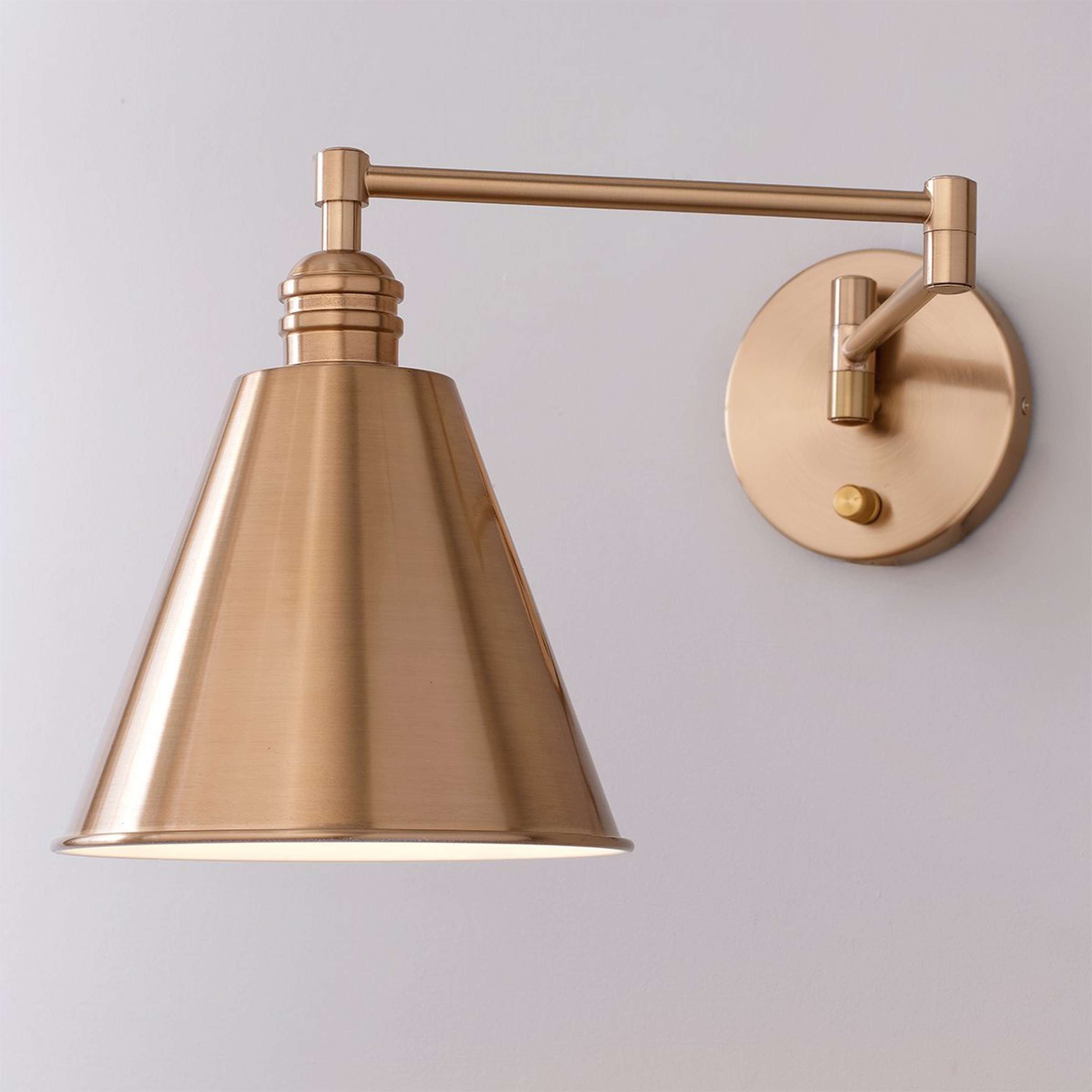 A Alexandria Swing Arm with Brass color