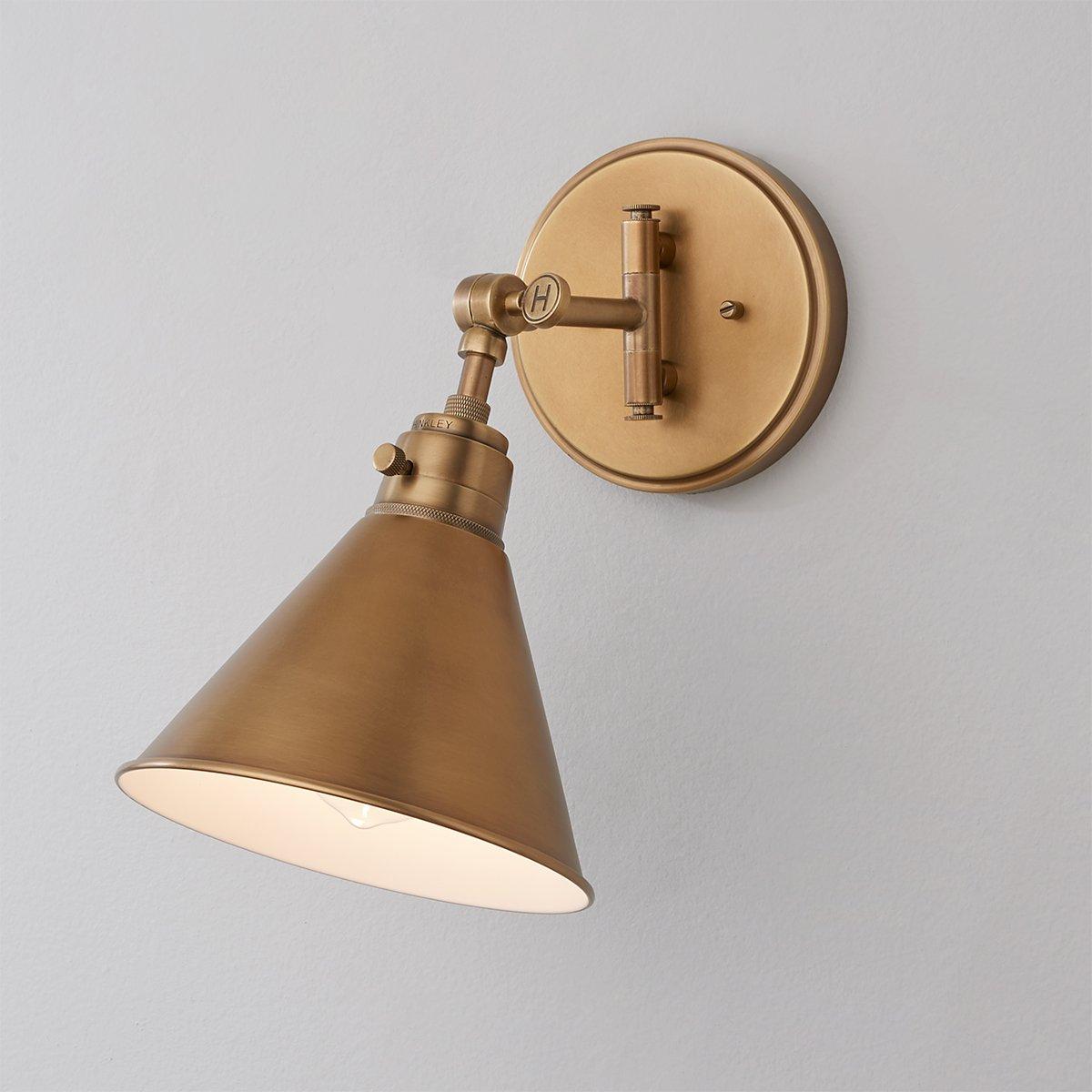 Cyrus Swing Arm Sconce - Metal Shade