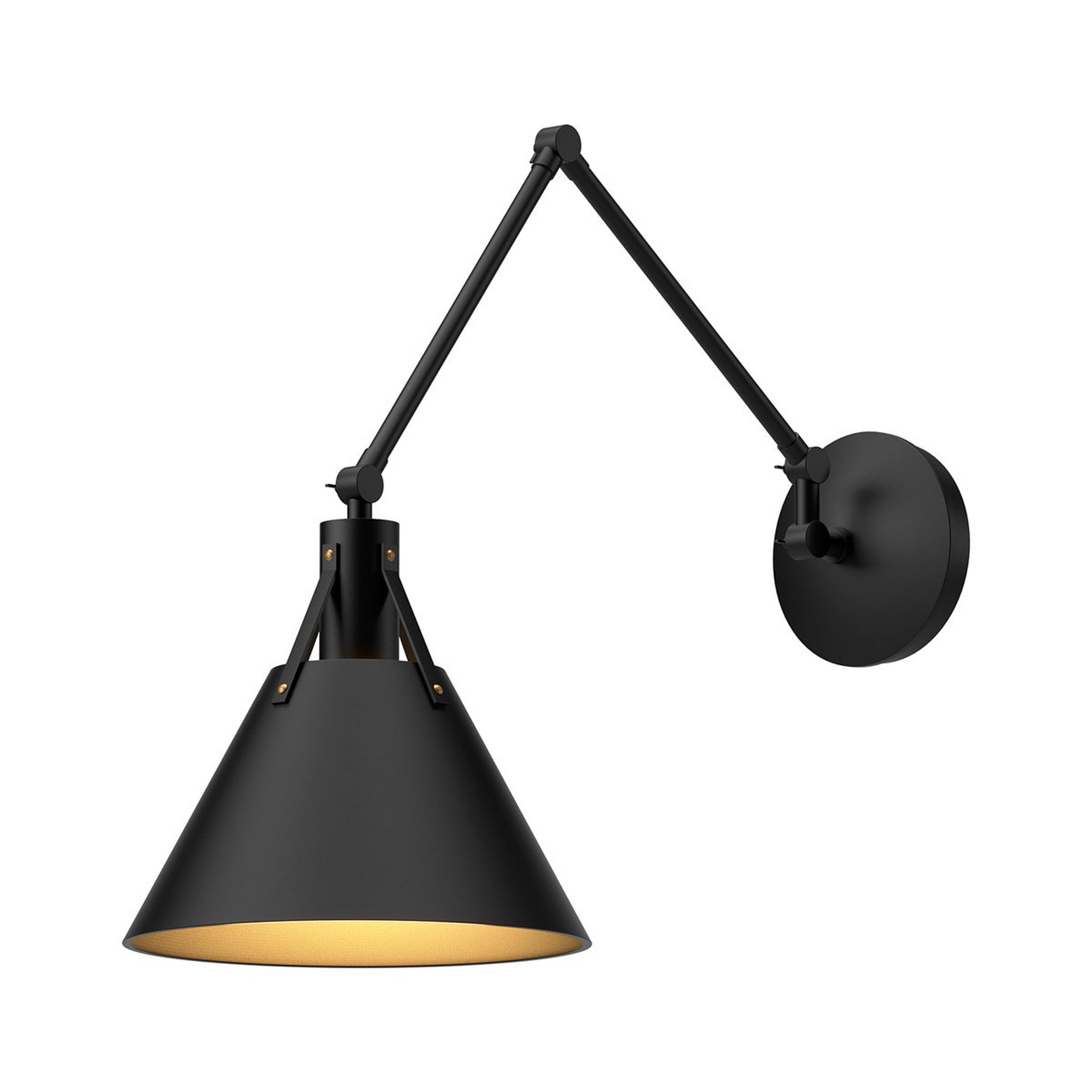 A Noami Swing Arm with Matte Black / Gold color