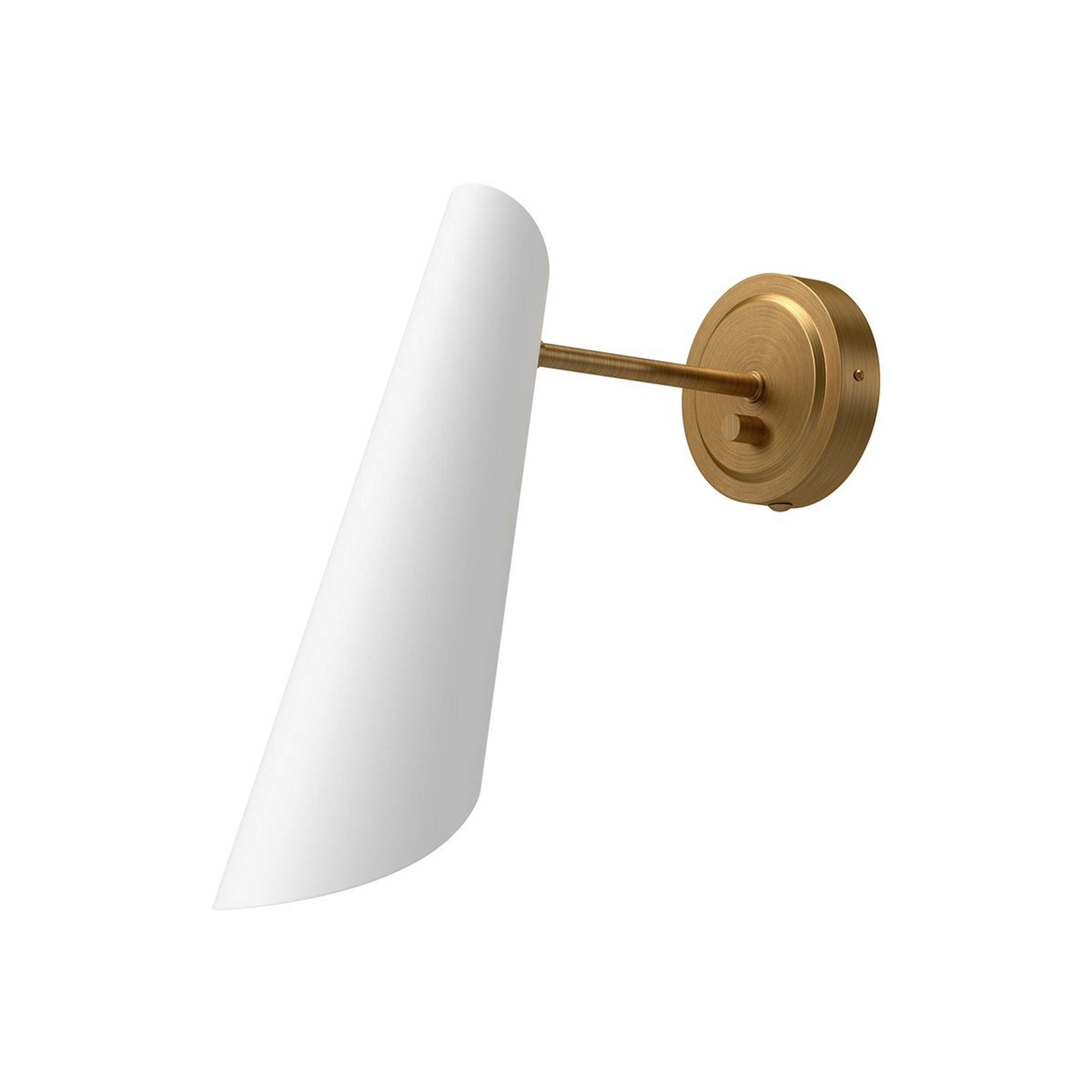 A Cherice Straight Swing Arm with Aged Gold / White color